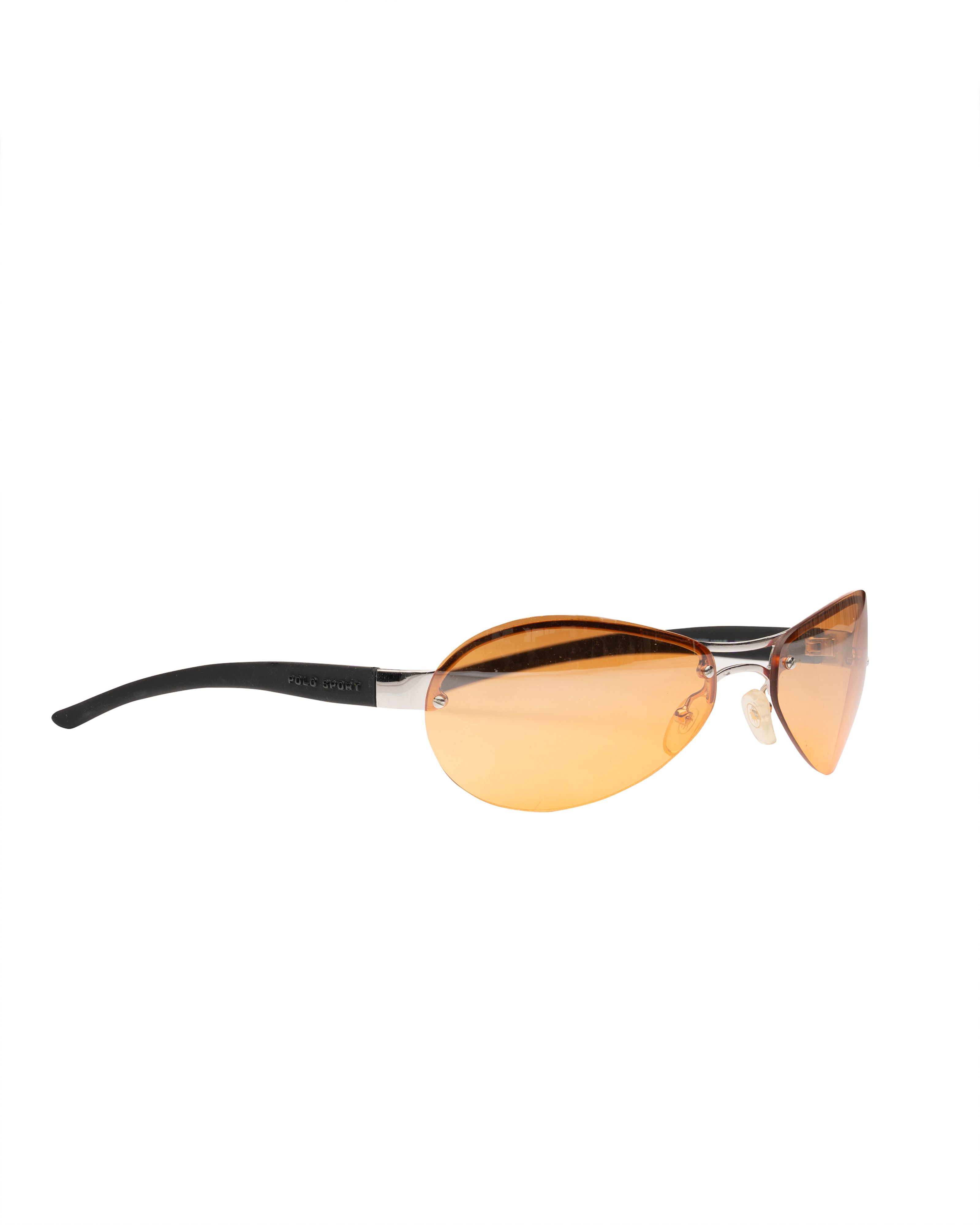 Polo Ralph Lauren Ralph Lauren Polo Sport '90s Orange Round Rimless Sunglasses Size ONE SIZE - 1 Thumbnail
