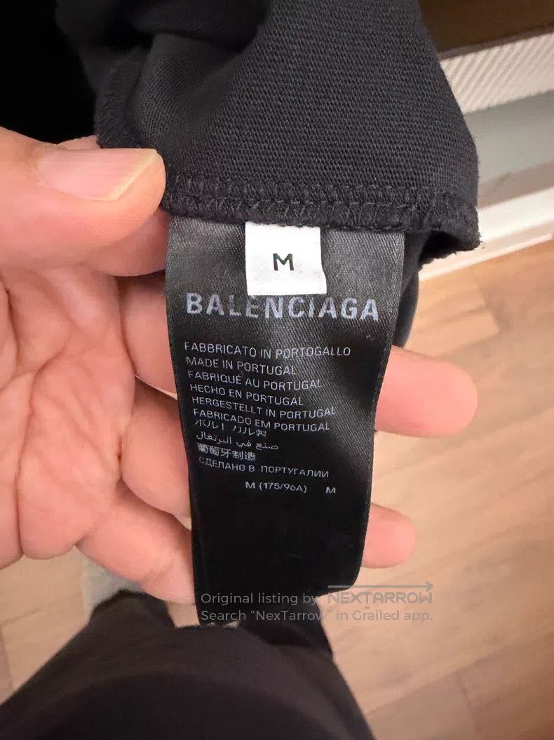 Balenciaga Balenciaga Logo Letter Printed Crewneck Short Sleeve T-Shi Size US M / EU 48-50 / 2 - 4 Thumbnail