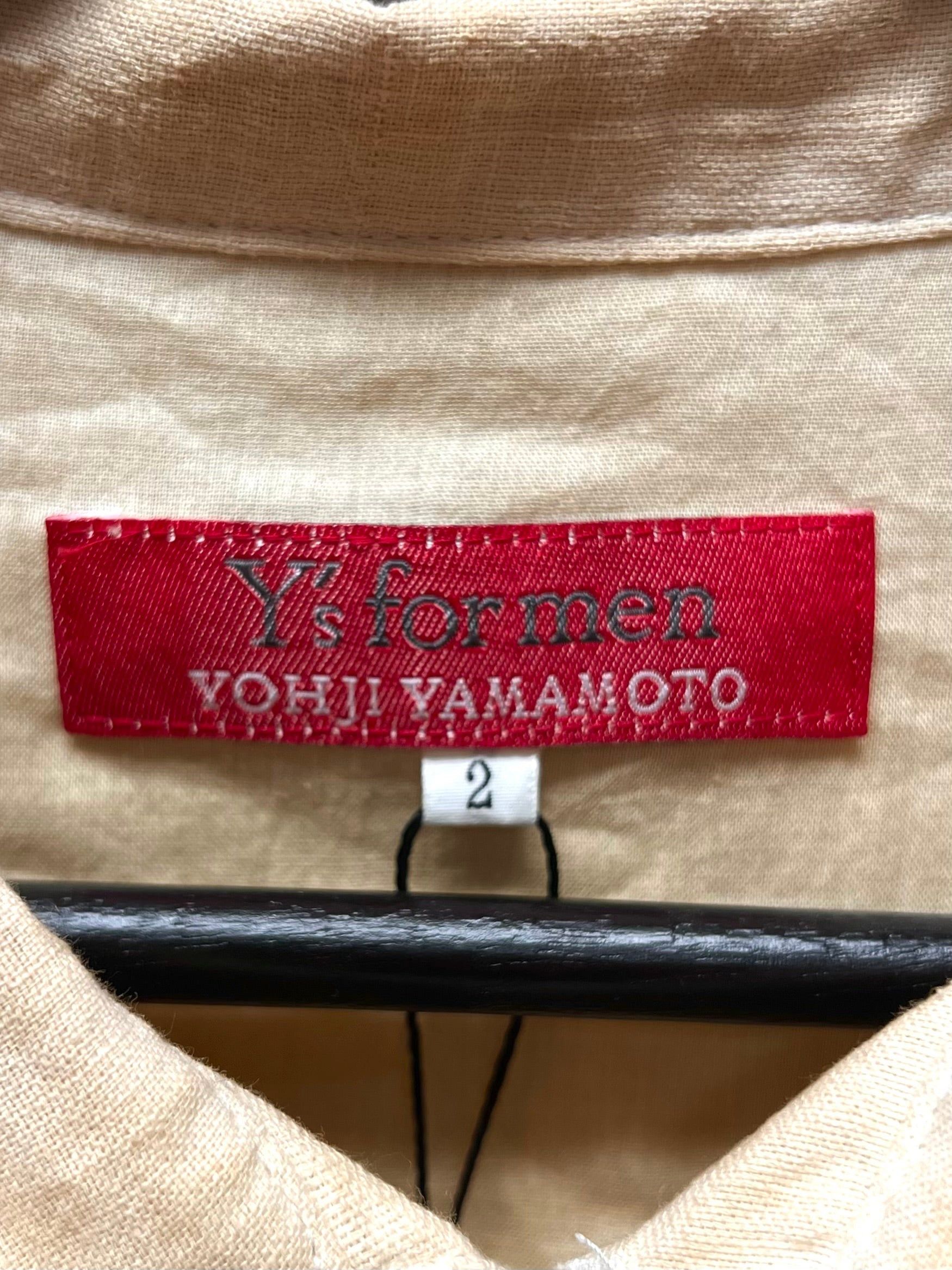 Yohji Yamamoto Yohji Yamamoto Y’s For Men Collarless Button Up Long Sleeve Size US M / EU 48-50 / 2 - 3 Thumbnail