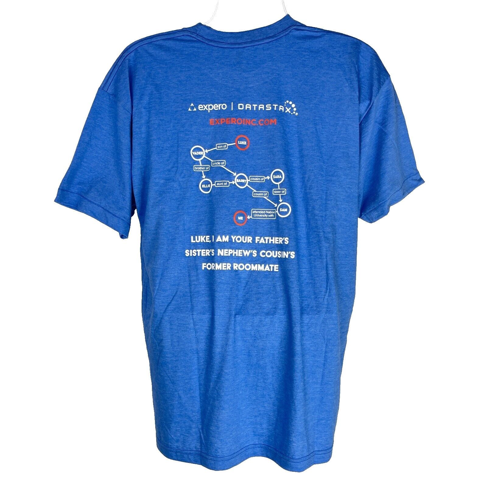 American Apparel Expero Datastax Join Graph Side Star Wars Tech Swag T-Shirt Size US XL / EU 56 / 4 - 3 Thumbnail