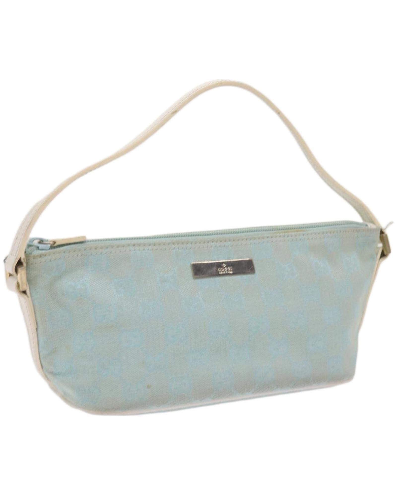 image of Gucci Blue Canvas Handbag With Elegant Design And High-Quality Material, Women's