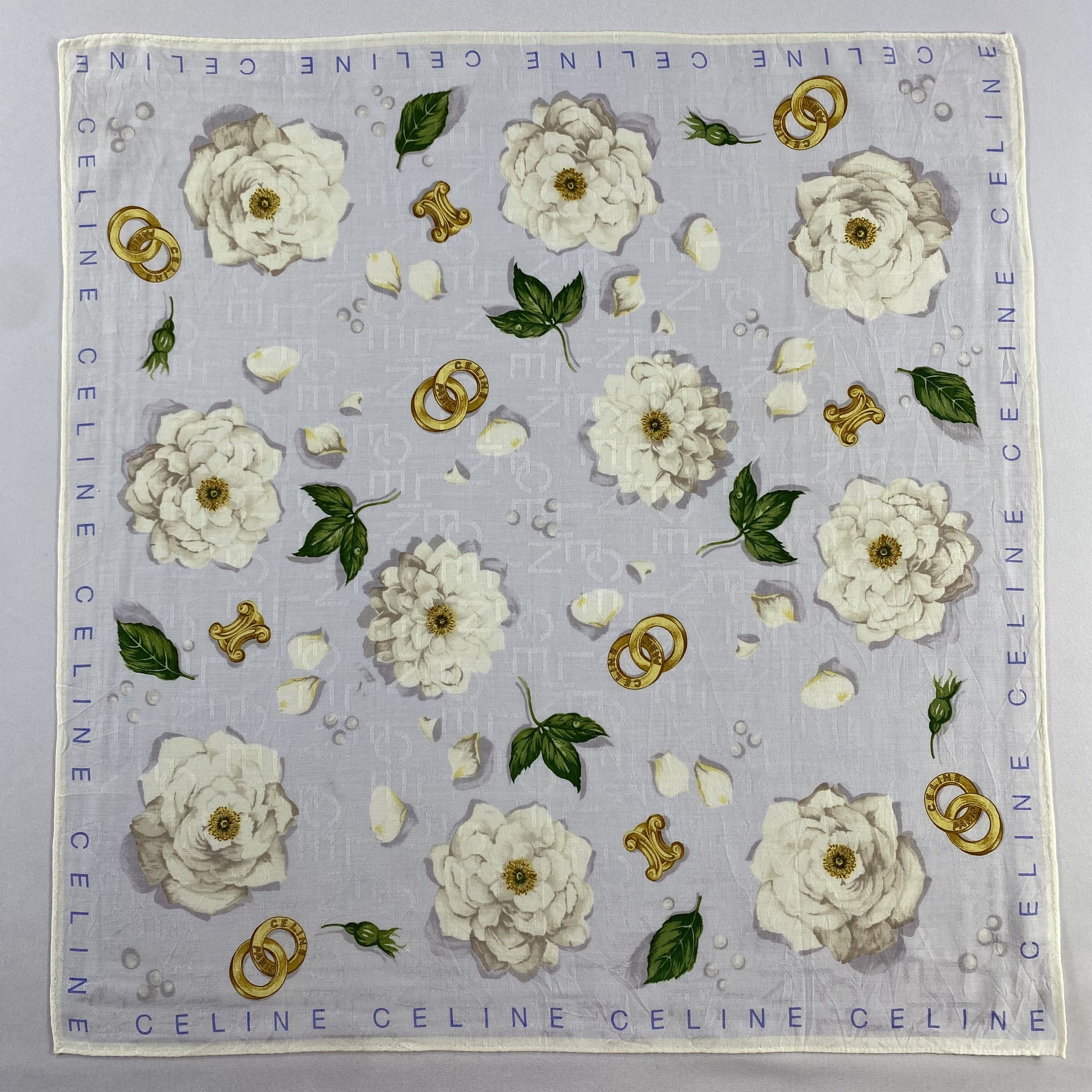 Celine × Vintage Celine Handkerchief / Neckerchief / Bandana-P1541 Size ONE SIZE - 1 Thumbnail