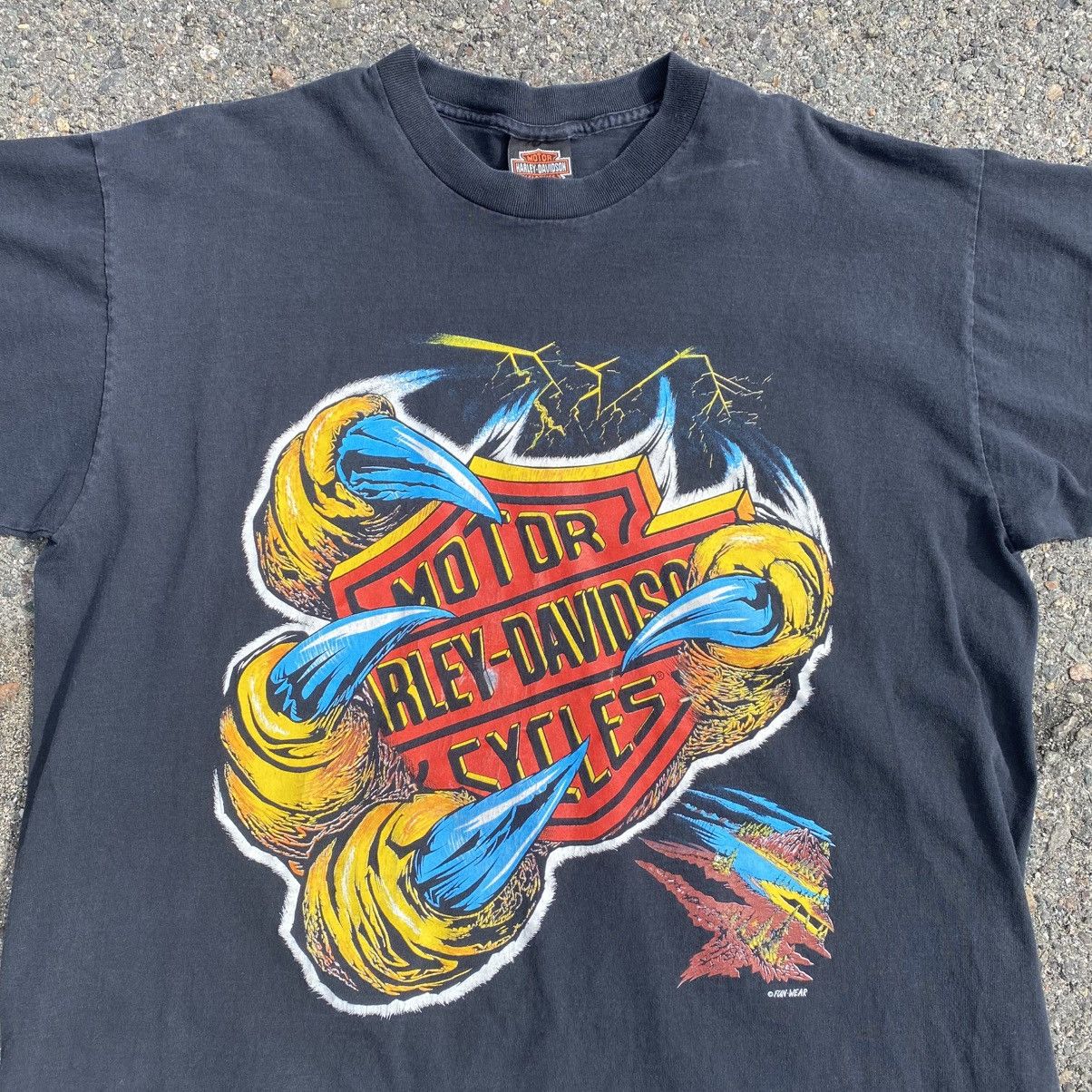 Harley Davidson × Vintage Vintage Harley Davidson Fun Wear Eagle Graphic Size US XL / EU 56 / 4 - 2 Thumbnail