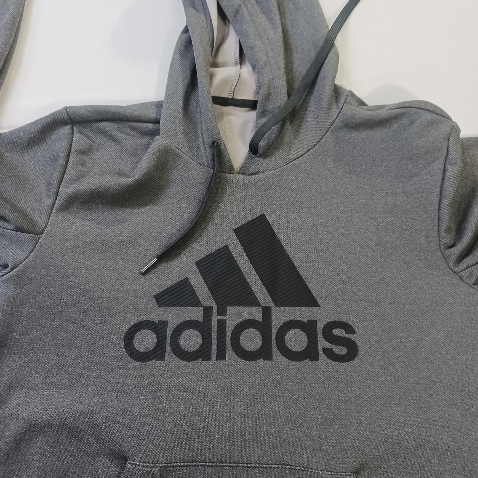 Adidas Adidas RN#88387 Men's Small Gray Hoodie Pullover Sweatshirt Size US S / EU 44-46 / 1 - 3 Thumbnail