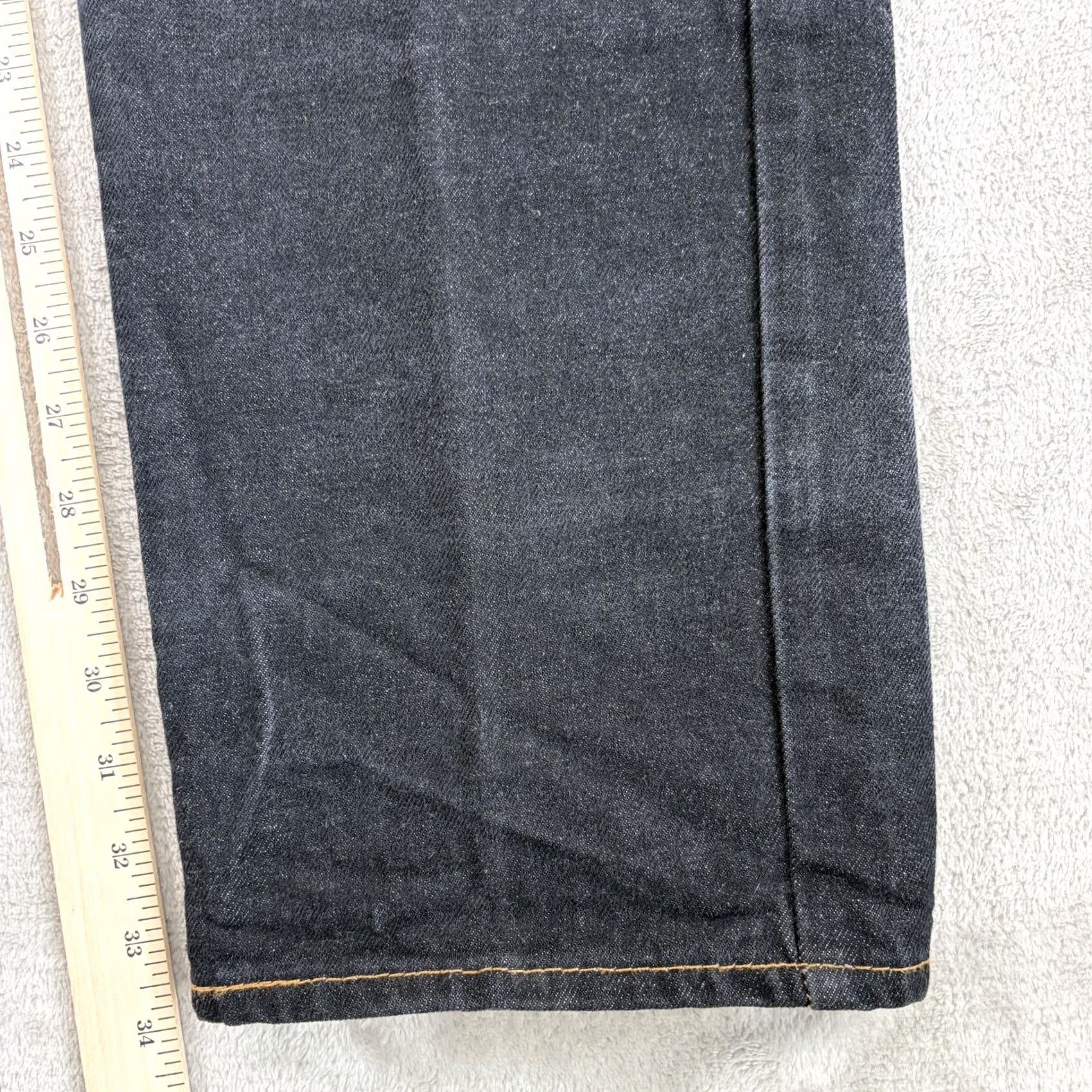 Levi's VINTAGE Levi 501 Jeans Button Fly Den im Black Denim USA Men 36x34 36x32 Regular Fit Straight 5-Pocket USA Theme Woman Size US 36 / EU 52 - 6 Thumbnail