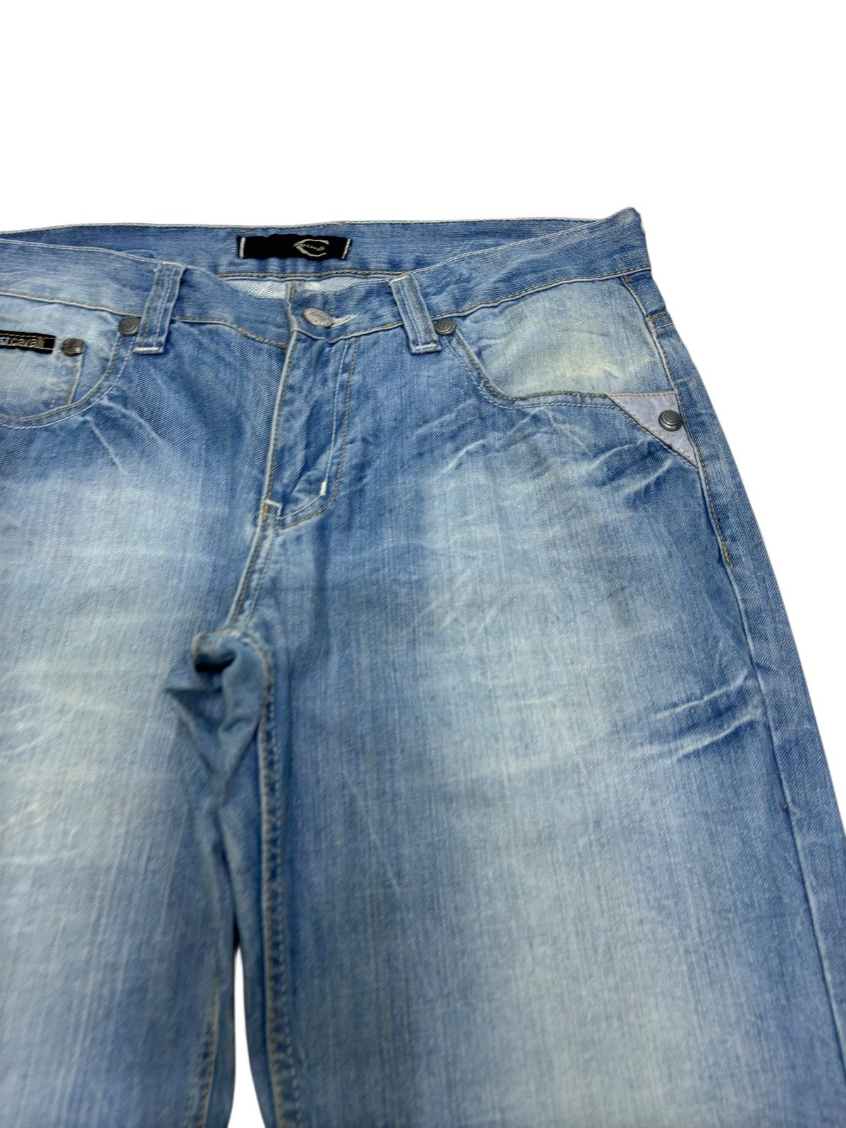 Just Cavalli Vintage JUST CAVALLI CLAW MARK EMBROIDERY LOGO DENIM Size US 31 - 5 Thumbnail