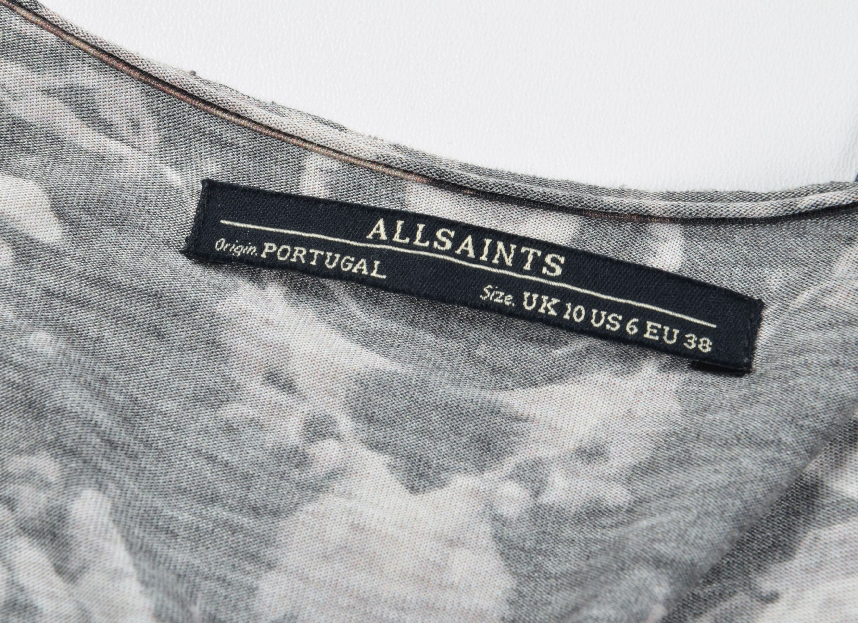 Allsaints Allsaints Abstract Print Scoop Neck Bodycon Stretch Dress Size M / US 6-8 / IT 42-44 - 8 Thumbnail
