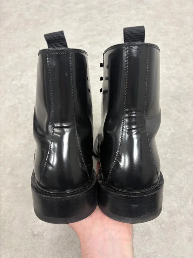 Gucci 2000s Gucci Black Leather Combat Boots Size US 9.5 / EU 42-43 - 7 Thumbnail