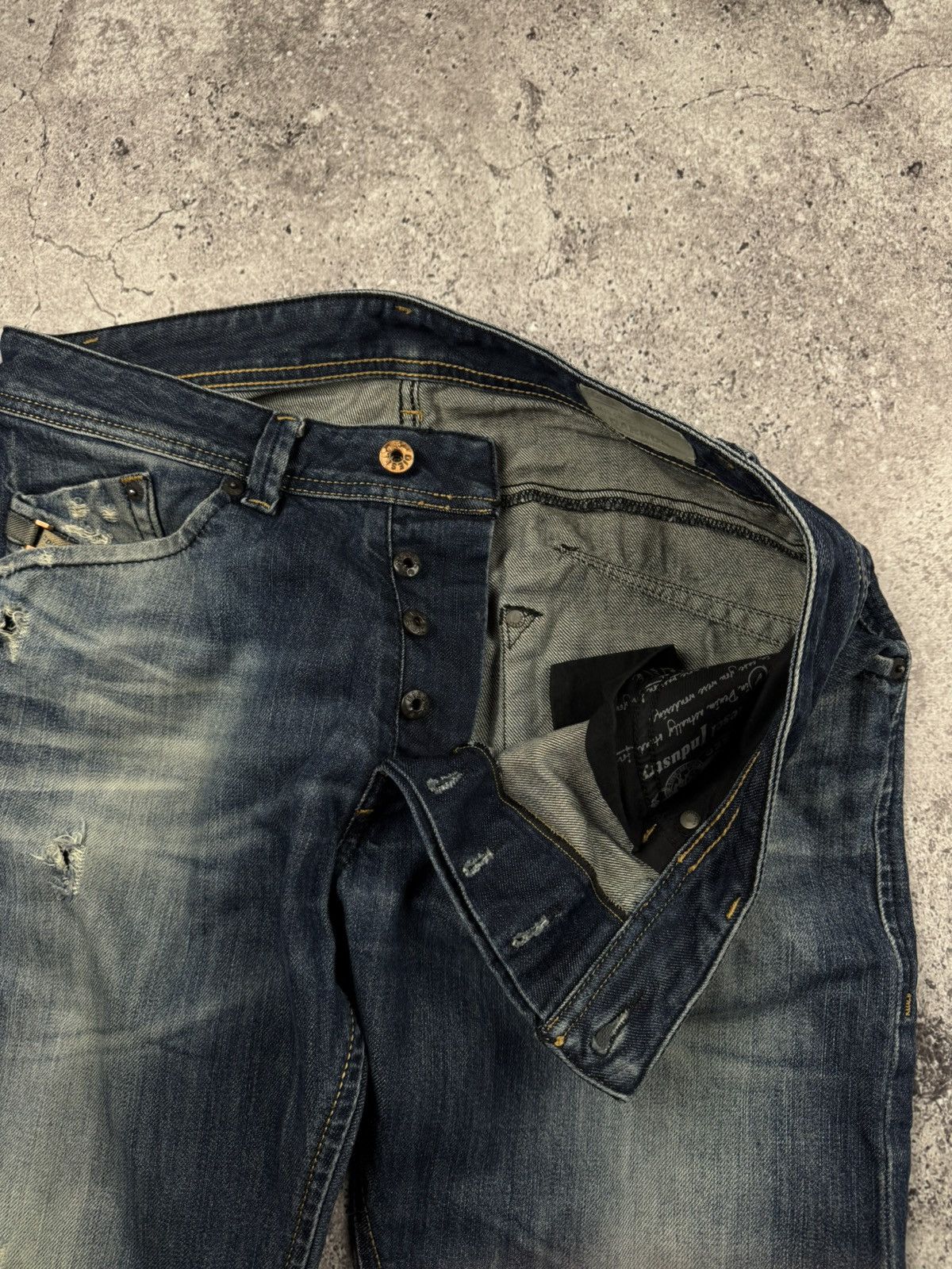 Diesel × Vintage CRAZY FLARED DIESEL JEANS If Six Was Nine japanese style Size US 31 - 11 Thumbnail