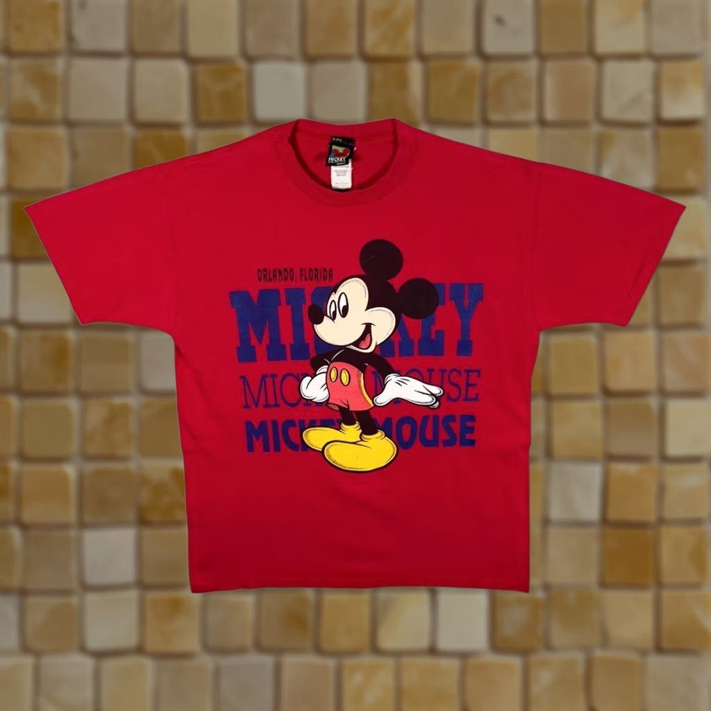 Mickey Unlimited VINTAGE Mickey Unlimited Disney T-Shirt Maximized Search Orlando Florida USA Red Large Mens Shirt Size US L / EU 52-54 / 3 - 1 Thumbnail