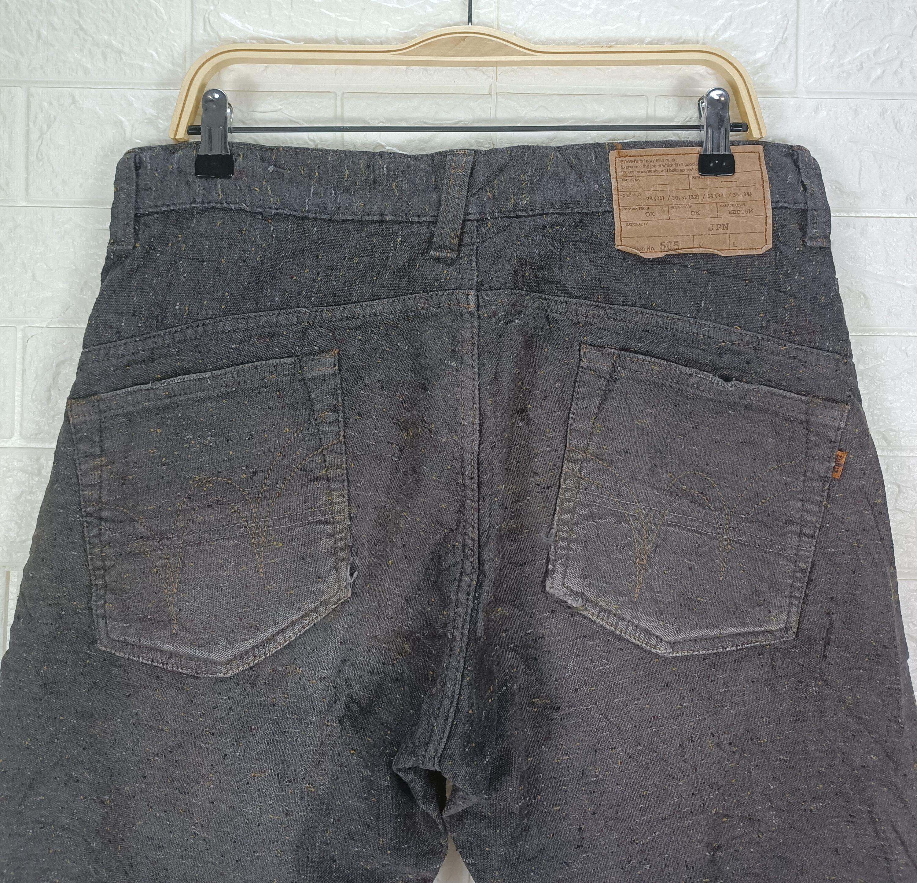 Edwin Vintage Edwin 505 Orange Tab Sun Faded Black Jeans Size US 32 / EU 48 - 7 Thumbnail