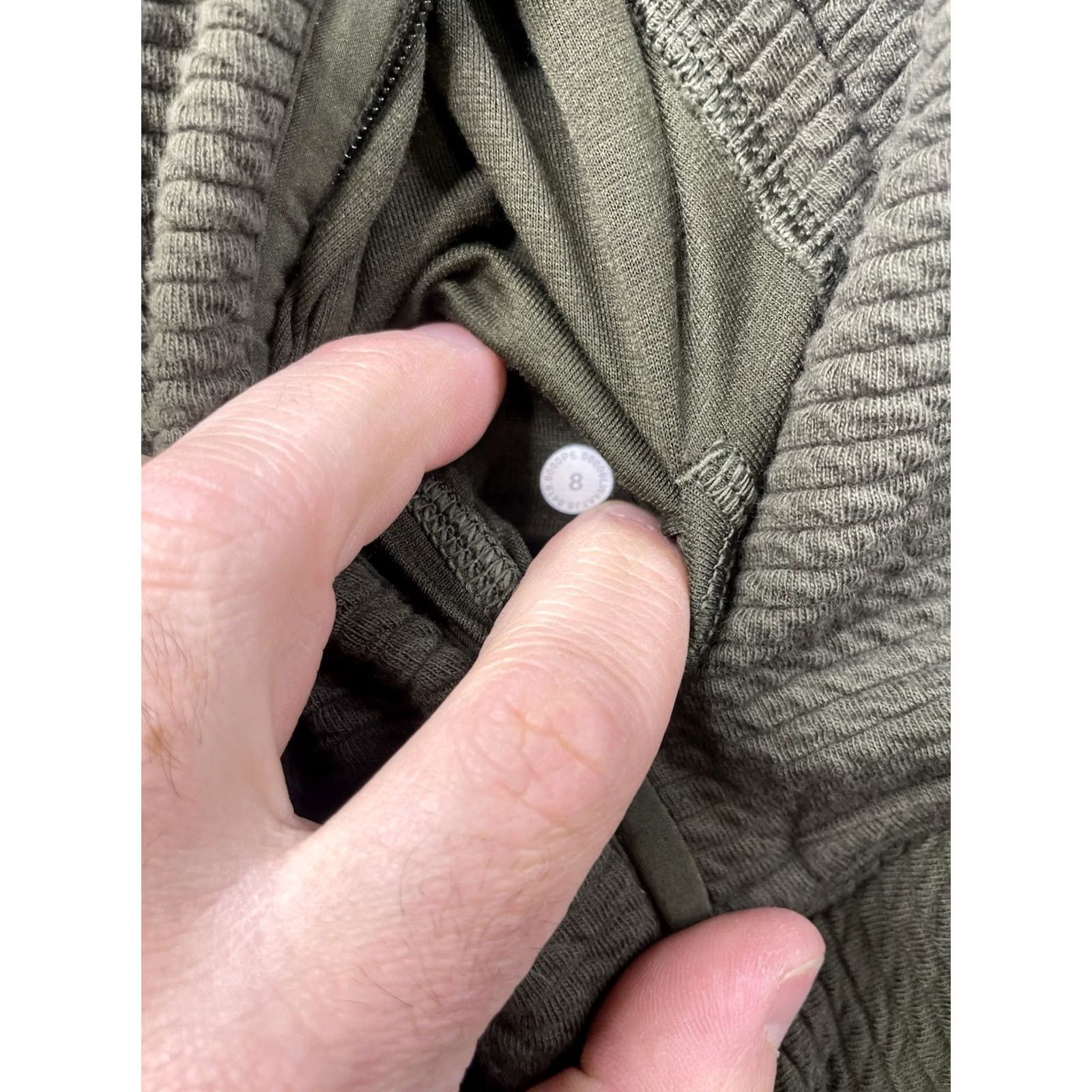 Lululemon Lululemon Jacket Womens 8 Full Zip Dark Olive Green Track Jacket Athletic Running Walking Ribbed Regular Size 8 Womens Size M / US 6-8 / IT 42-44 - 3 Thumbnail