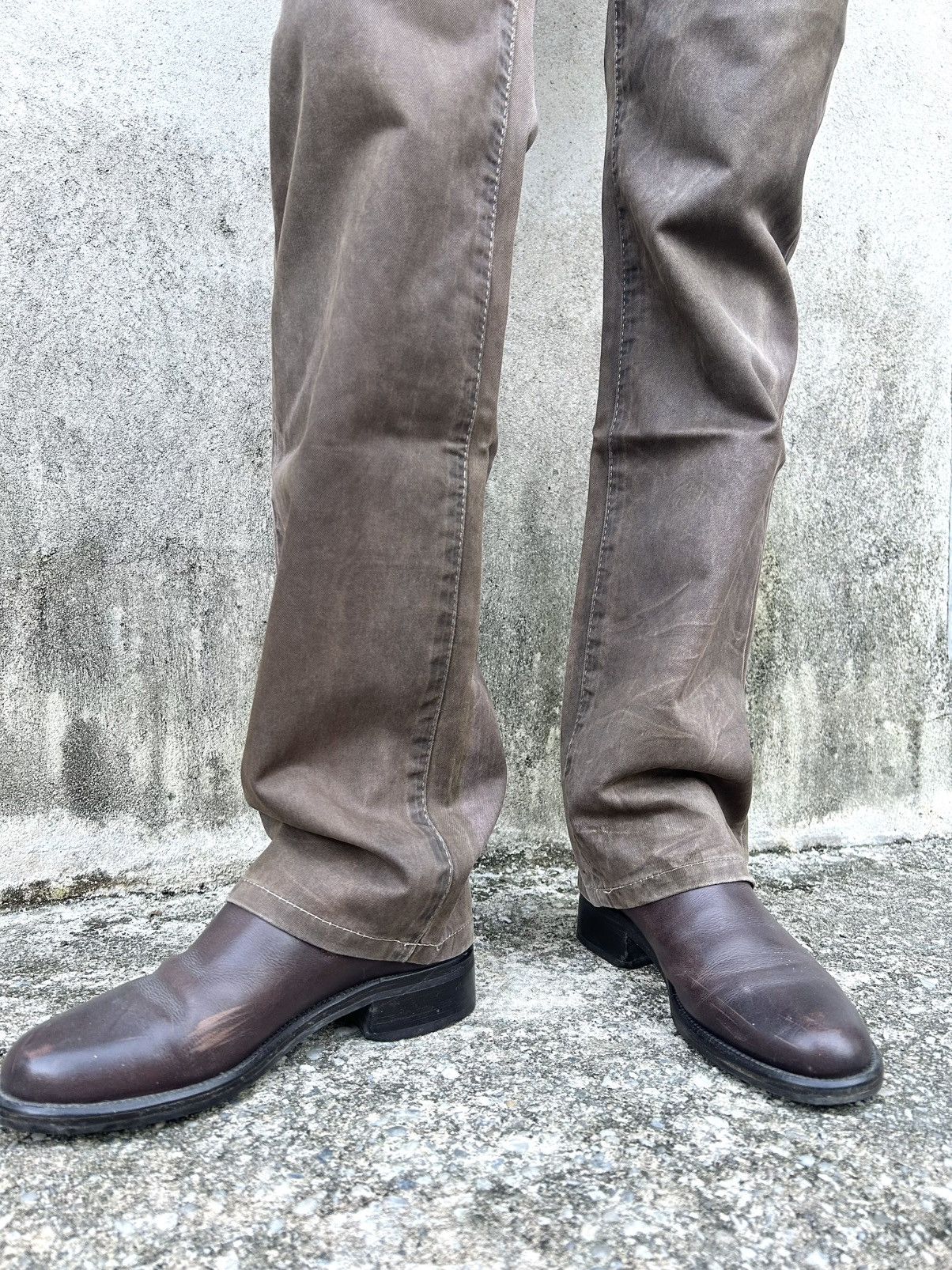 Neil Barrett Vintage Rare Neil Barrett Brown Coated Pants Size US 31 - 7 Thumbnail