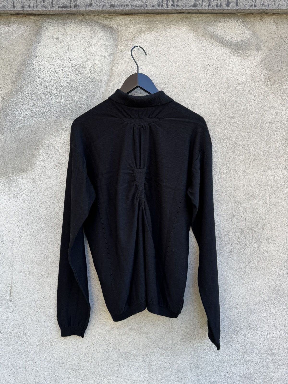 ROA ROA Pinched Wool Knit Polo Size US XL / EU 56 / 4 - 4 Thumbnail