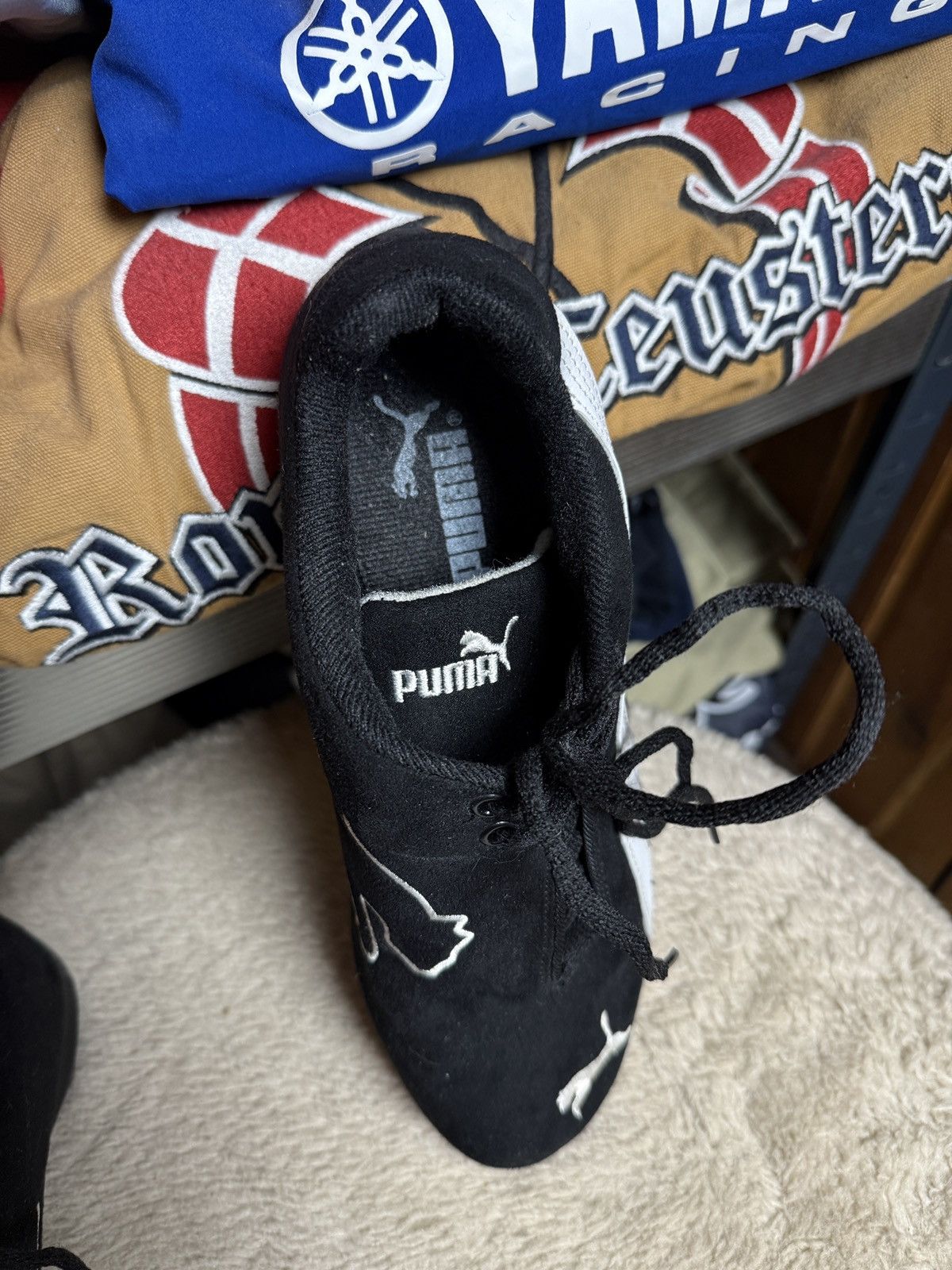 Ferrari × Puma Vintage Puma Speedcat Racing Suede Y2K Sneakers Size US 7 / EU 40 - 8 Thumbnail