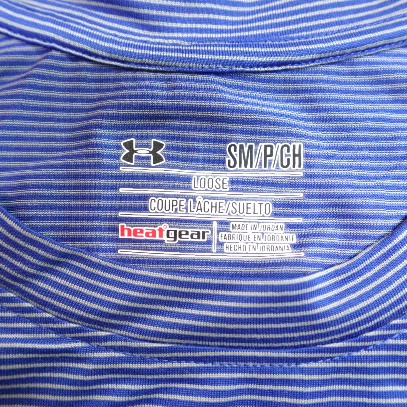 Under Armour Under Armour Womens Shirt Small Blue Striped Crew Neck Pullover T-Shirt Athletic Regular Short Sleeve Size S / US 4 / IT 40 - 3 Thumbnail