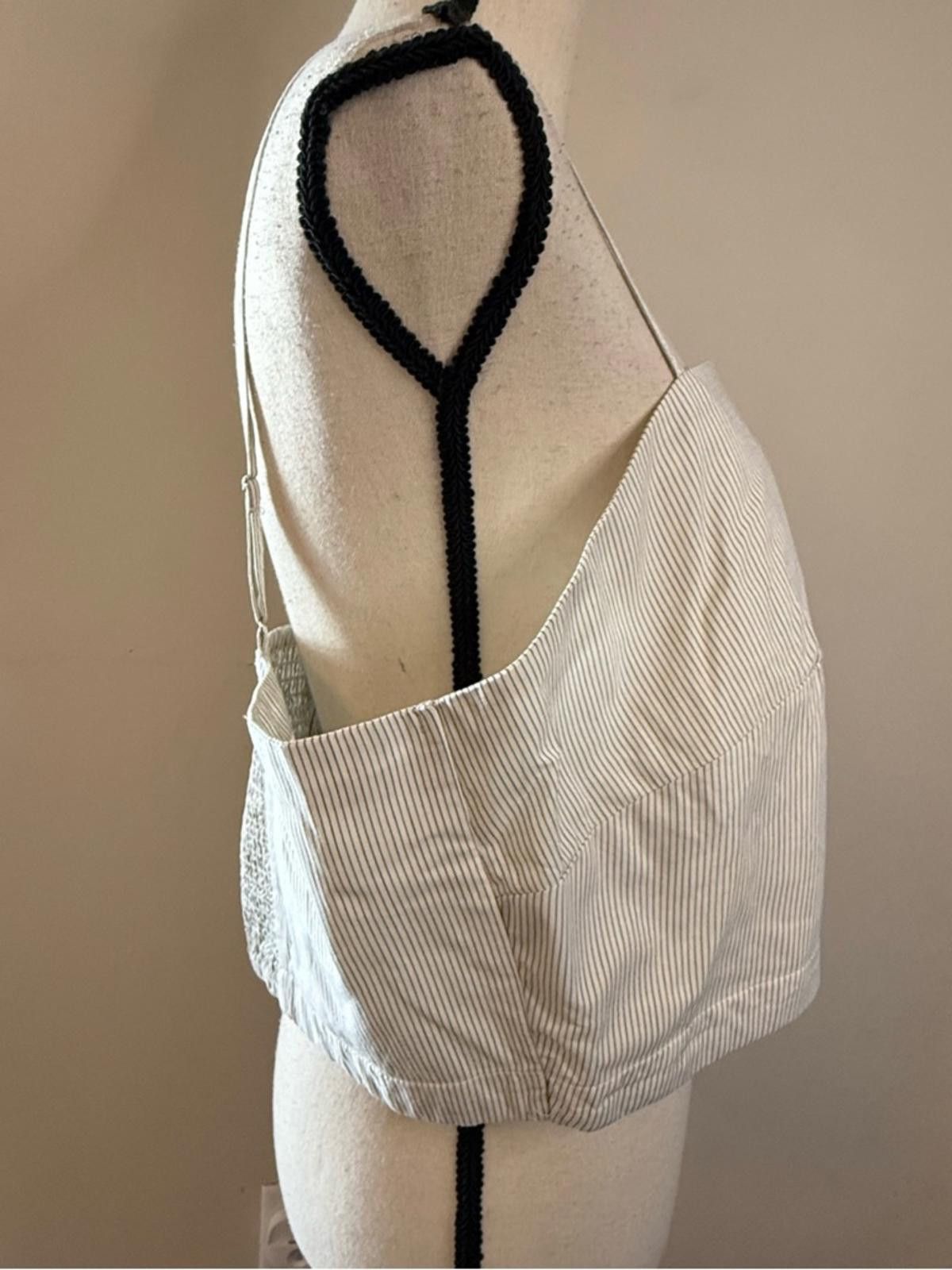 Other Banana Republic Factory preppy striped cropped top SZ XL Size XL / US 12-14 / IT 48-50 - 4 Thumbnail
