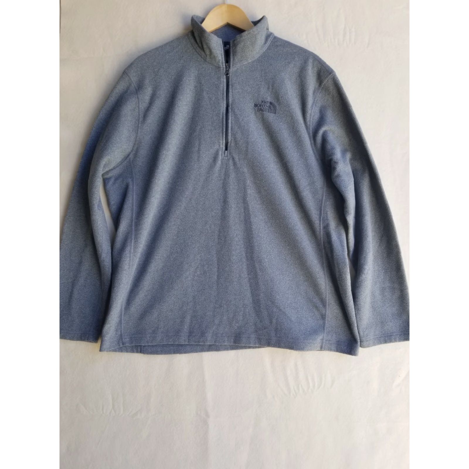 The North Face The North Face Pullover Men XL Gray 1/4 Zip Fleece Hiking Logo Mock Neck Sweatshirt Long Sleeve Athletic Outdoor Casual Size US XL / EU 56 / 4 - 2 Thumbnail