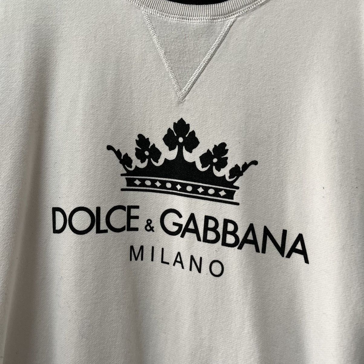 Dolce & Gabbana Rare Dolce & Gabbana sweatshirt big logo Milano Size US M / EU 48-50 / 2 - 5 Thumbnail