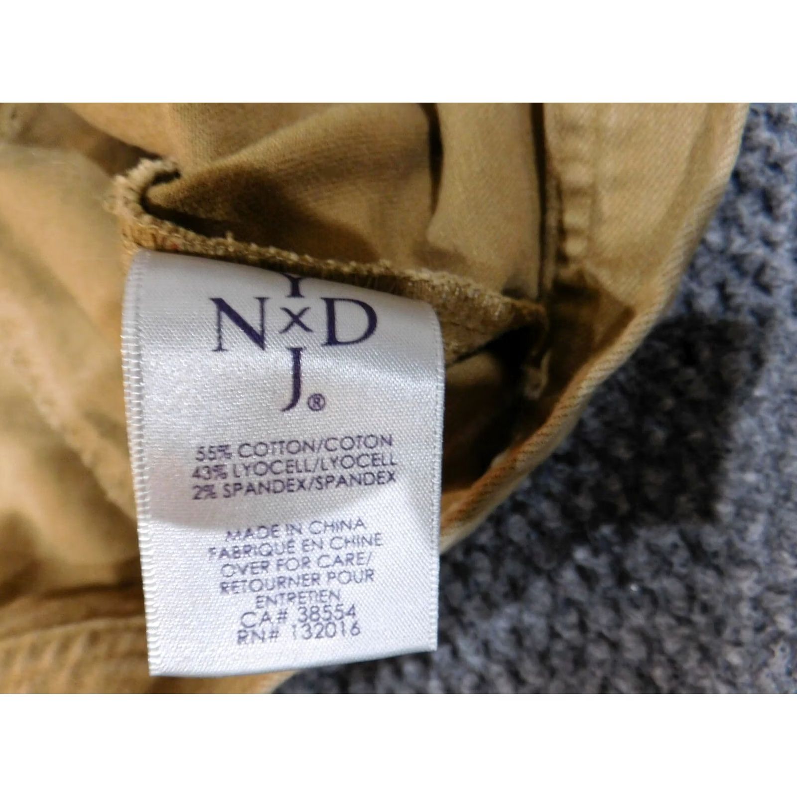 NYDJ NYDJ Jacket Womens XL brown denim animal print stretch Size XL / US 12-14 / IT 48-50 - 7 Thumbnail