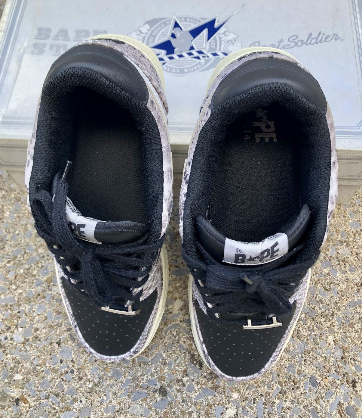Bape Bapesta Snakeskin Size US 9.5 / EU 42-43 - 7 Thumbnail