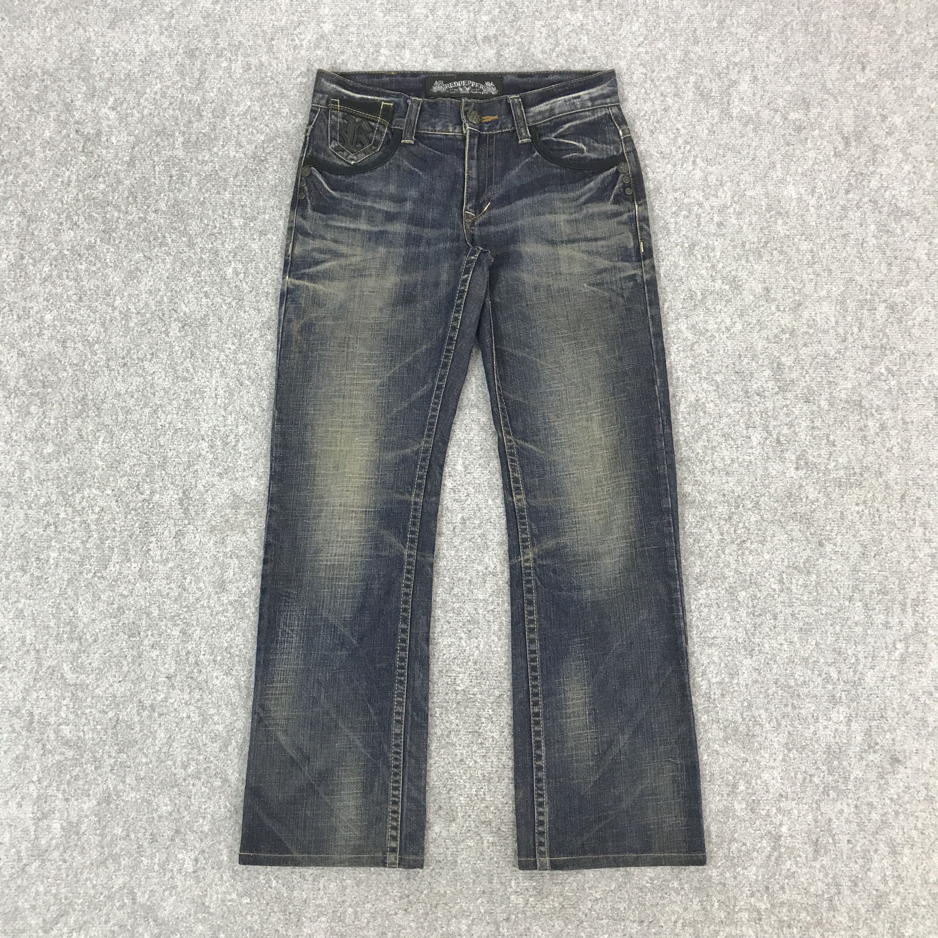 Japanese Brand JAPAN DESIGN RED PEPPER DENIM JEANS PANTS Size US 30 / EU 46 - 2 Thumbnail