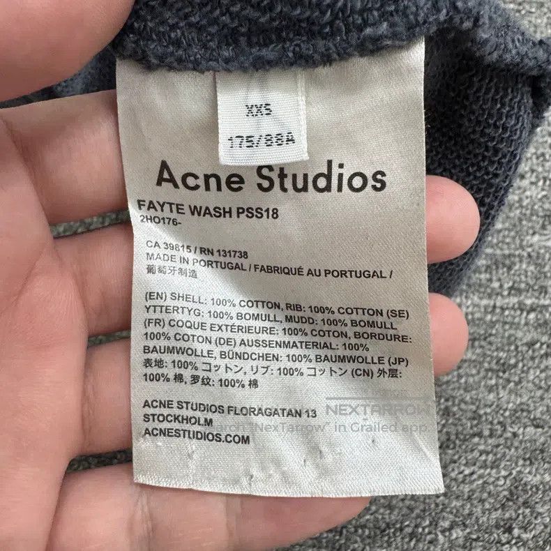 Acne Studios Acne Studios Embroidered letter water-washed worn-out swea Size US XXS / EU 40 - 5 Thumbnail