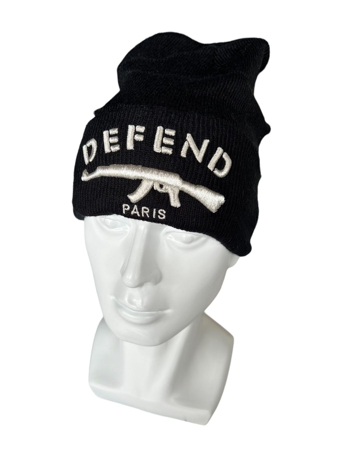 14th Addiction × DEFEND PARIS × Japanese Brand Defend Paris Beanie Hats Made in Usa Size ONE SIZE - 2 Thumbnail