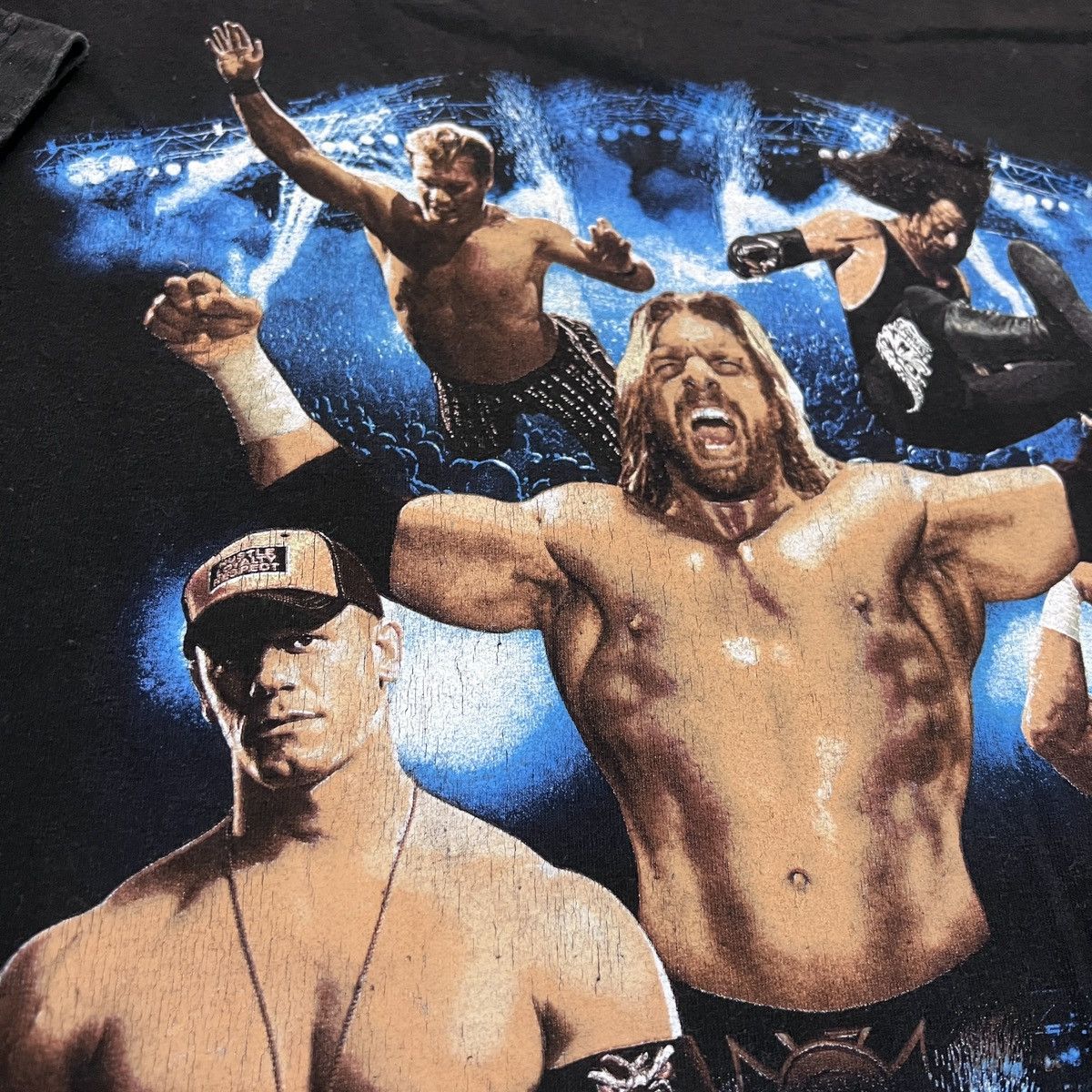 WCW/nWo × WWE × WWF Vintage Y2K Smack Down Raw Wrestling Promo Tee XL ECW Size US XL / EU 56 / 4 - 7 Thumbnail
