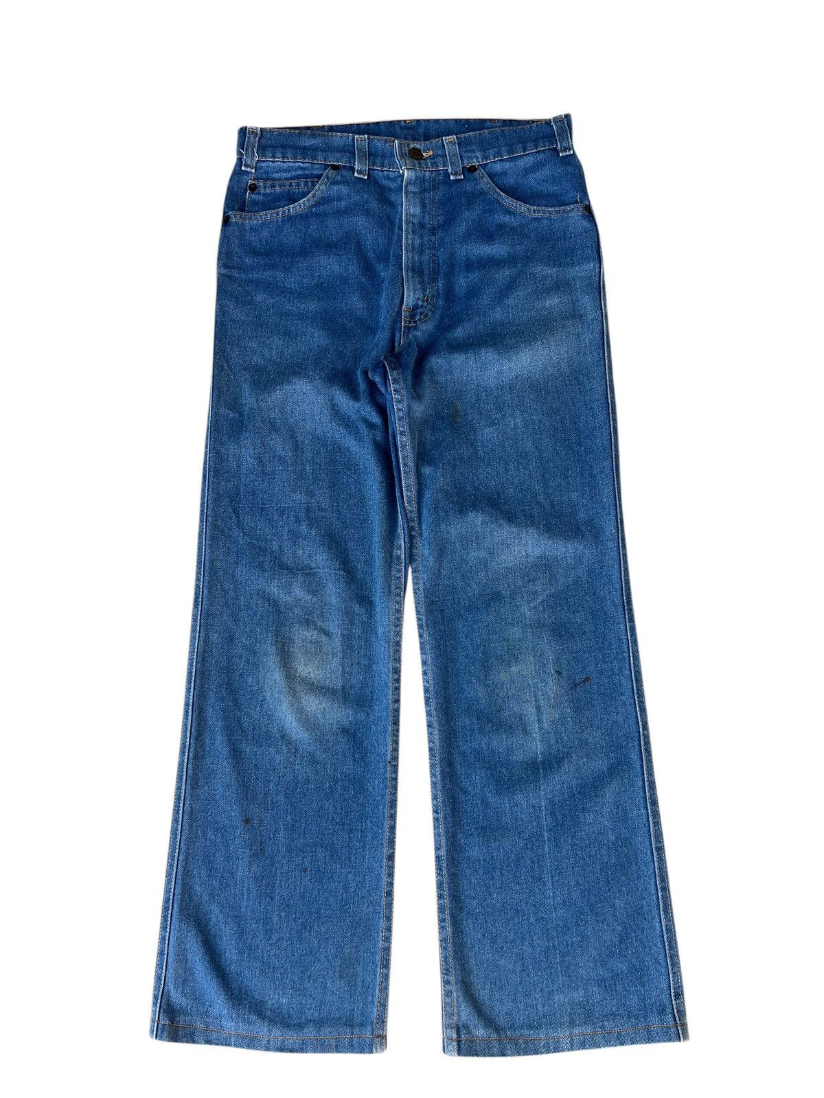 Levi's Vintage 70s Levi’s Movin On Jeans Blue Tab Flare Denim Jeans Size US 30 / EU 46 - 1 Thumbnail