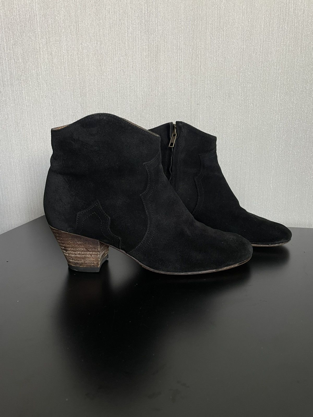 Designer × Isabel Marant × Vintage Vintage Isabel Marant Suede Western Boots/Heels Zip Size US 7 / IT 37 - 2 Thumbnail