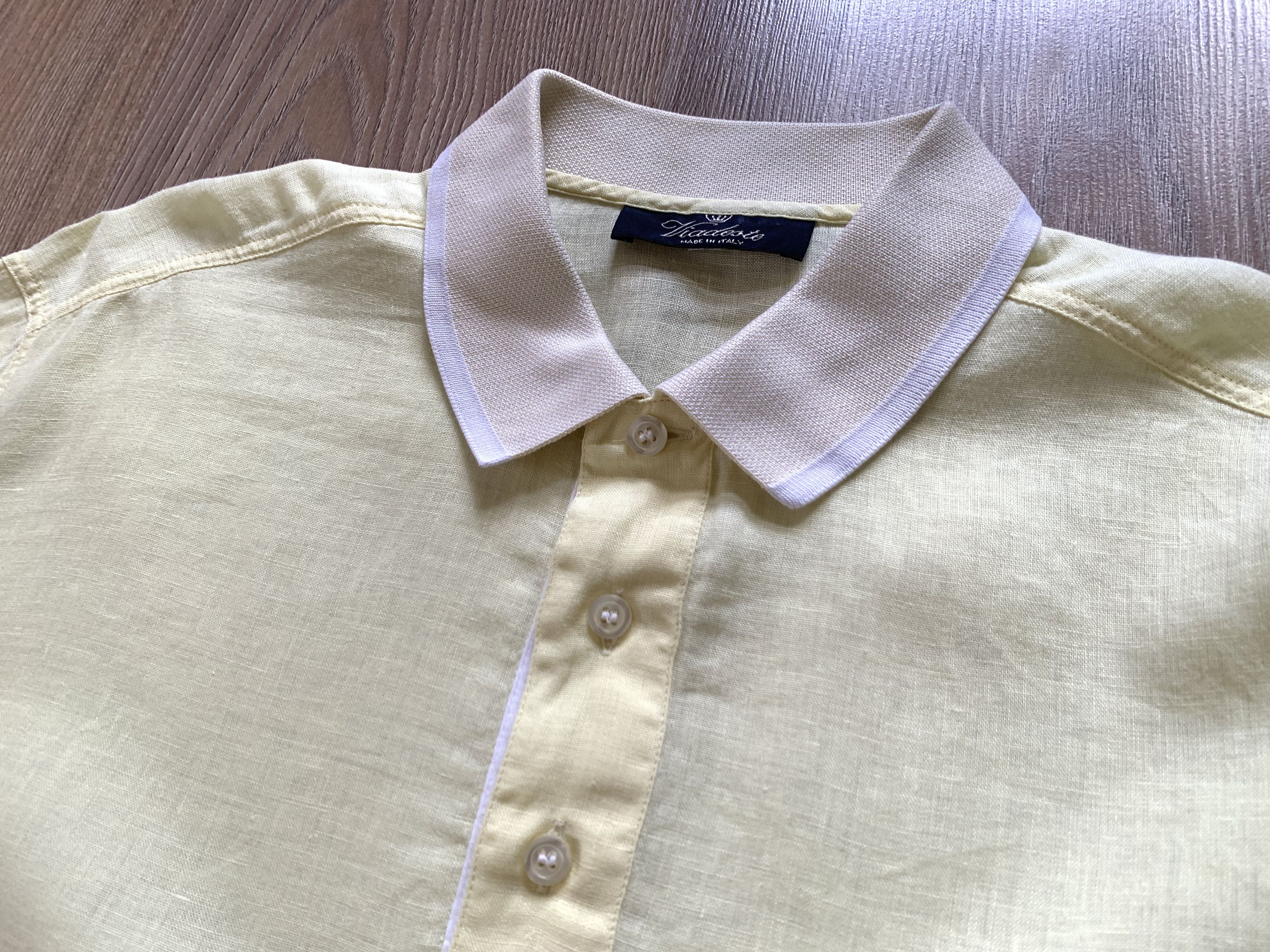 Other Viadeste Mens Linen Pocket Polo T-Shirt Size US L / EU 52-54 / 3 - 6 Thumbnail