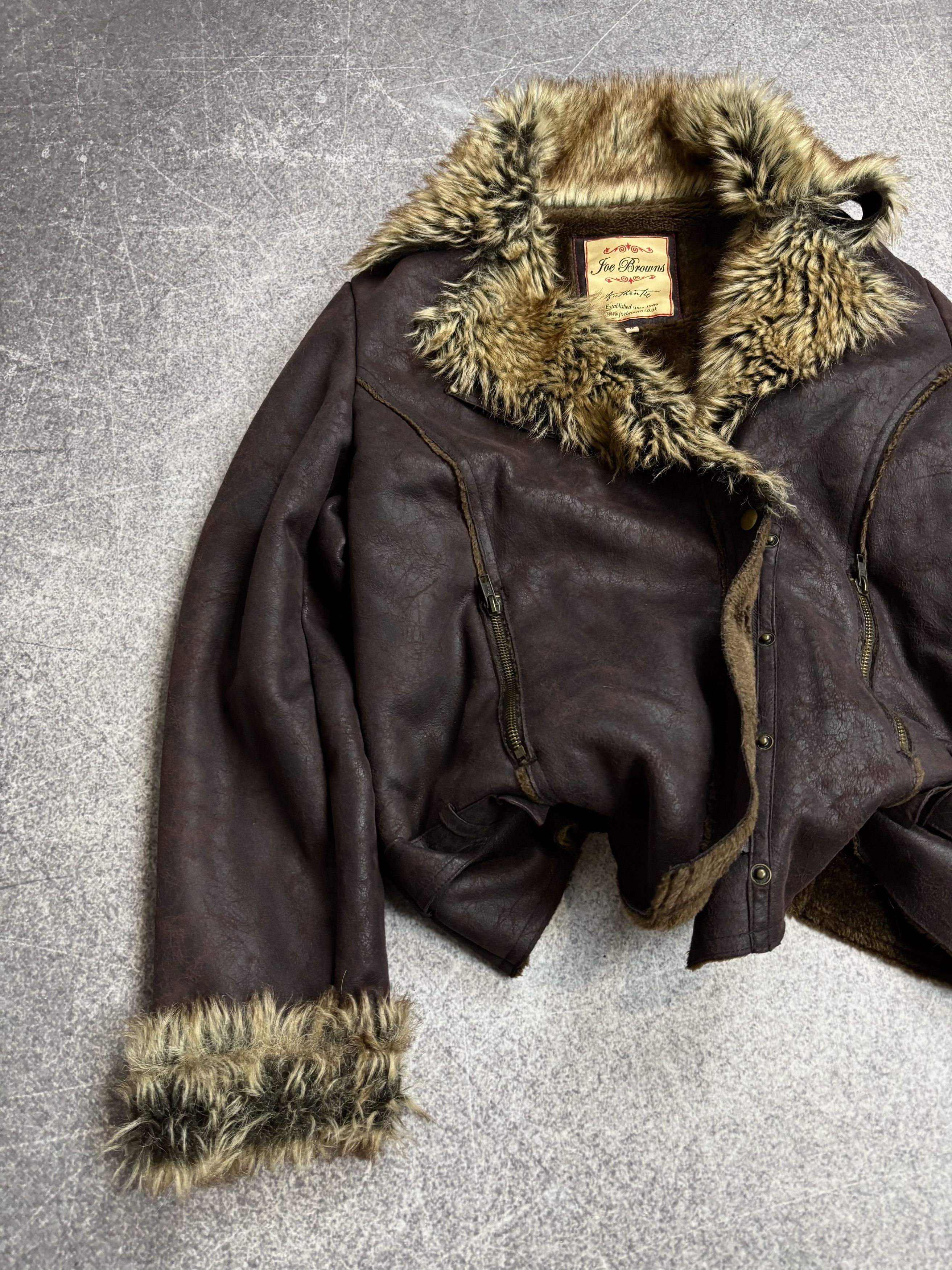 If Six Was Nine IF SIX WAS NINE STYLE JAPANESE SHEEPSKIN JACKET FUR HOOD Y2K Size US S / EU 44-46 / 1 - 2 Thumbnail