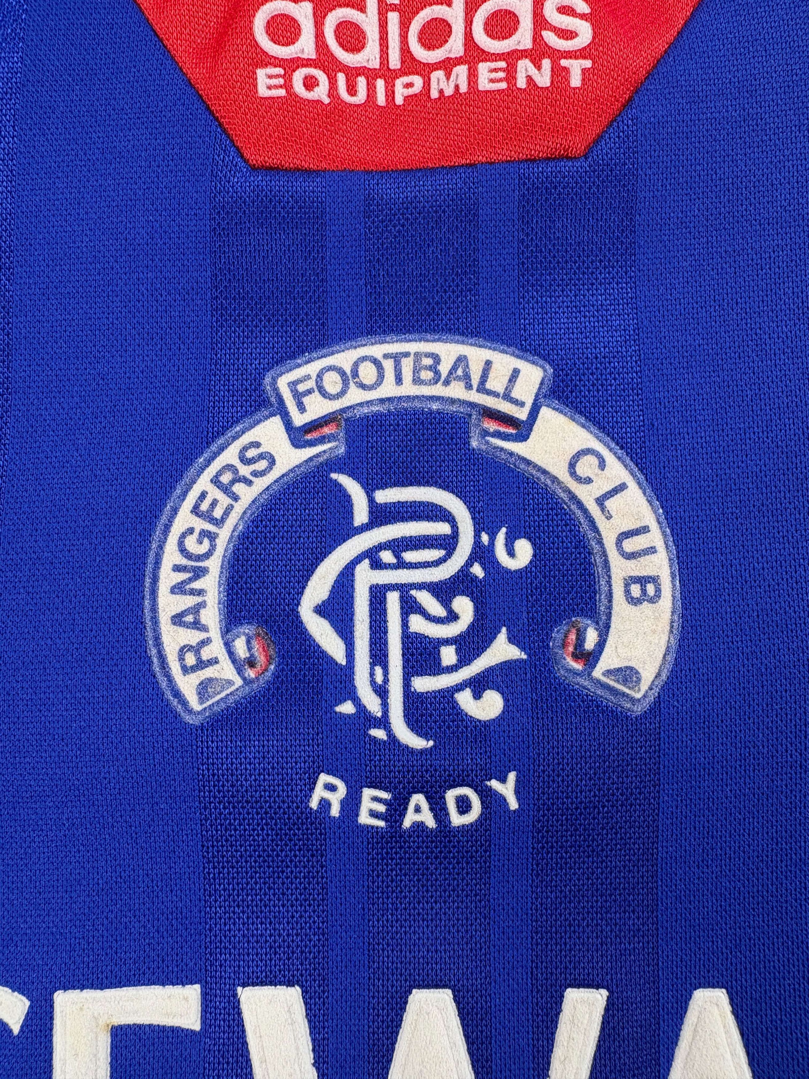 Adidas Rangers 1992-94 Adidas home football jersey shirt size XL Size US XL / EU 56 / 4 - 3 Thumbnail