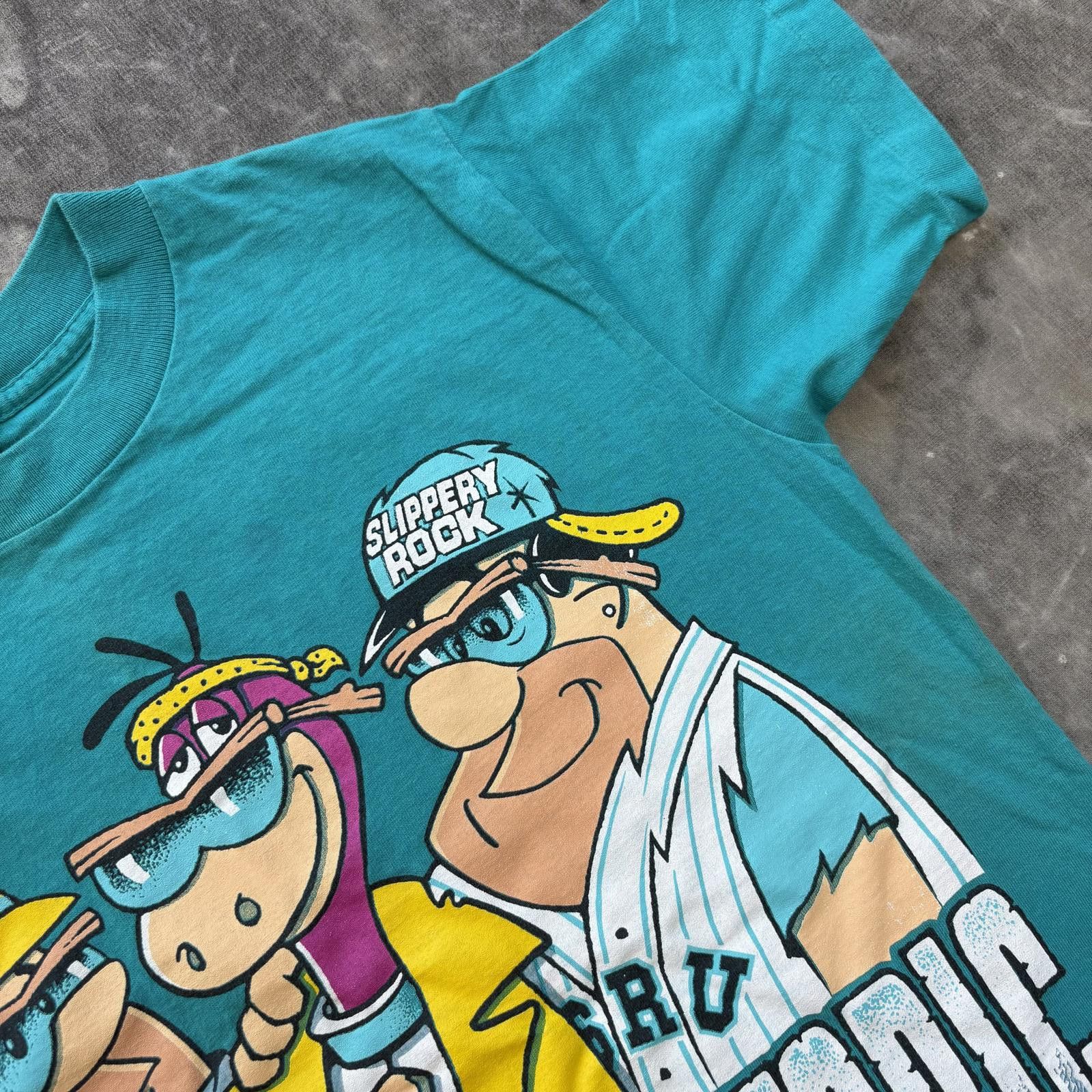 Vintage Vintage 90s Flintstones Hip Hop Cartoon Animation Shirt Size S / US 4 / IT 40 - 5 Thumbnail