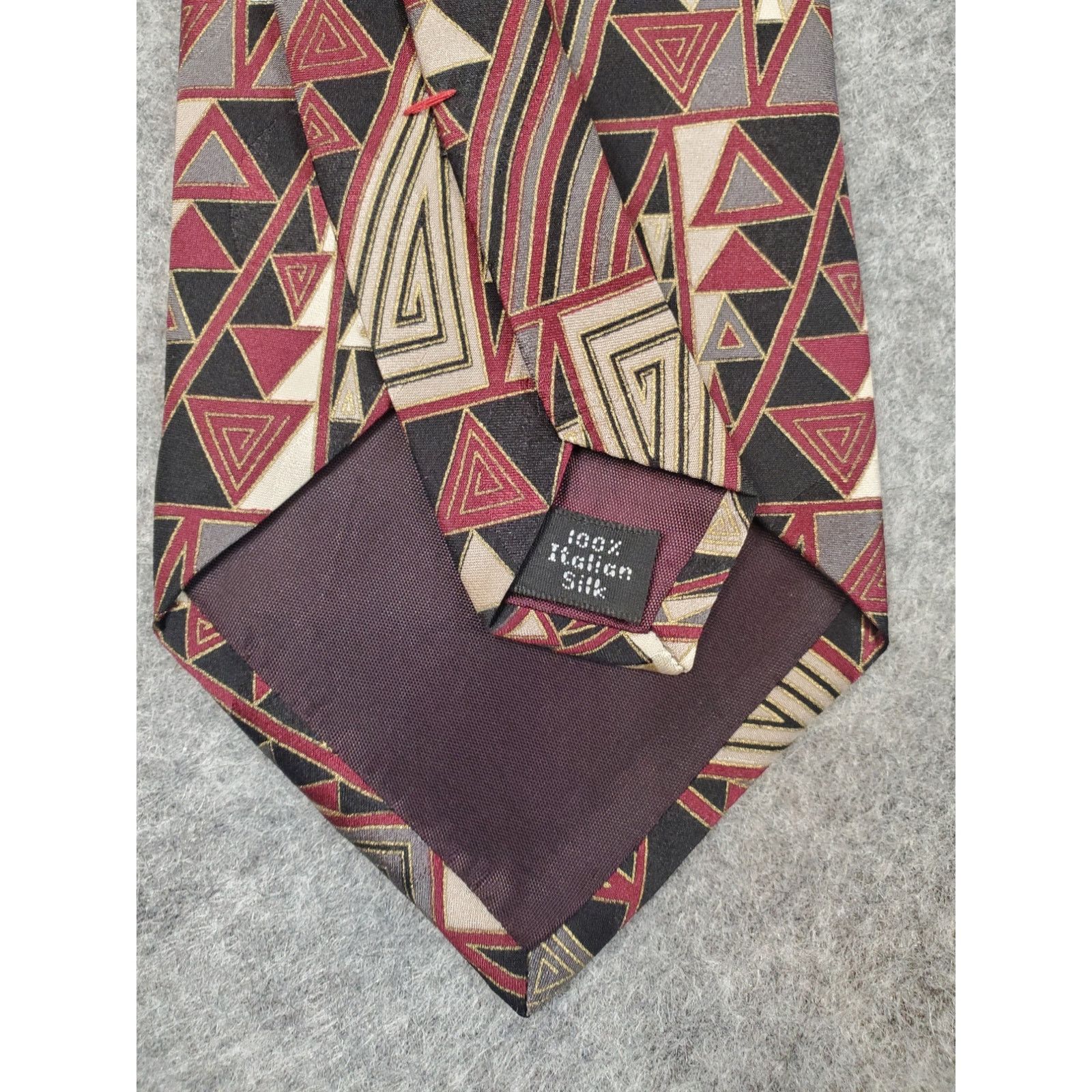 Courreges Vintage Courreges Homme Men's Silk Necktie Retro Geometric Size ONE SIZE - 4 Thumbnail