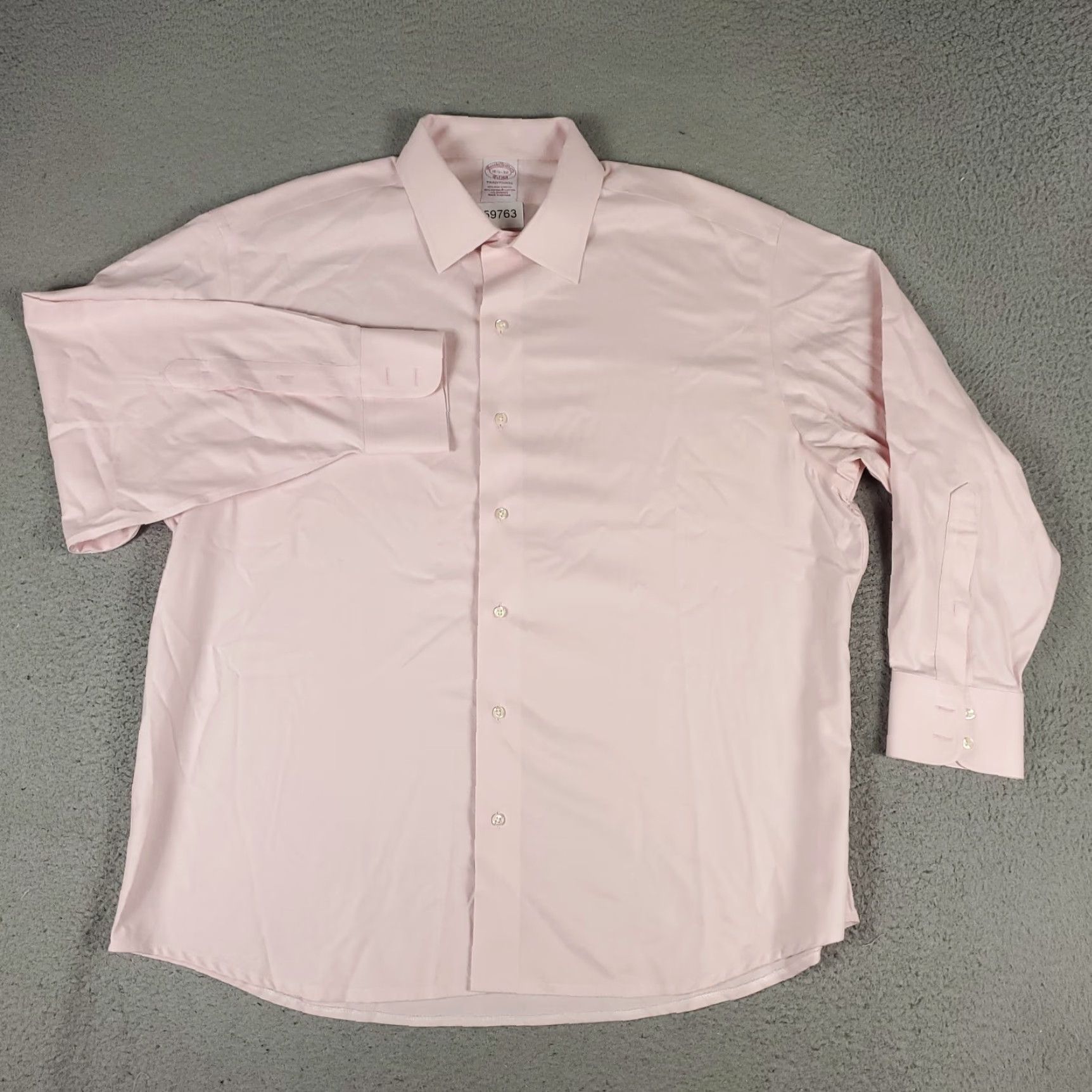 Brooks Brothers Brooks Brothers Shirt Mens 16.5 Pink Traditional Dress Button Up Long Sleeve Size 42R - 2 Thumbnail