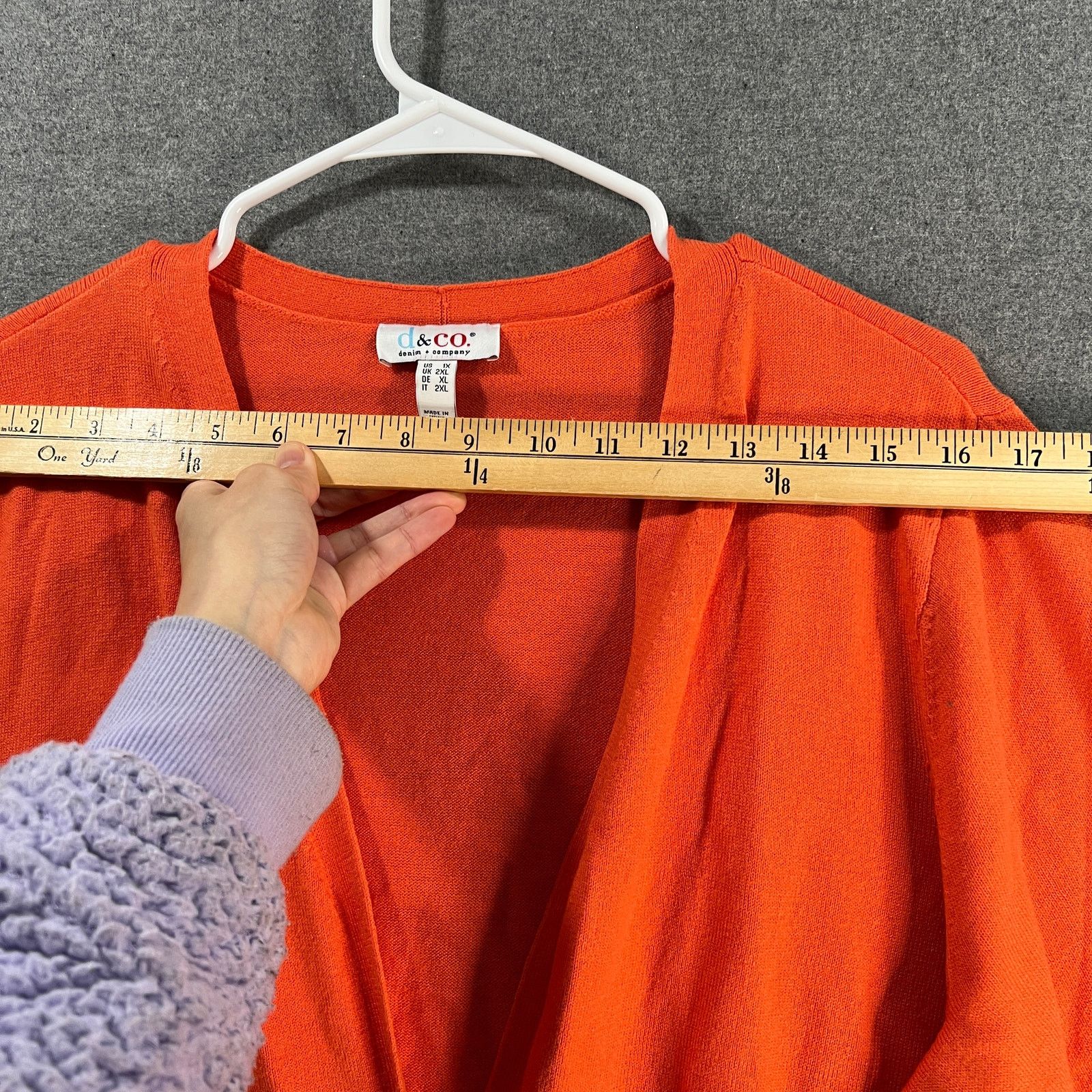 Denim & Co. Denim & Co. Open-Front 3/4-Sleeve Cardigan Sweater Size XL / US 12-14 / IT 48-50 - 6 Thumbnail