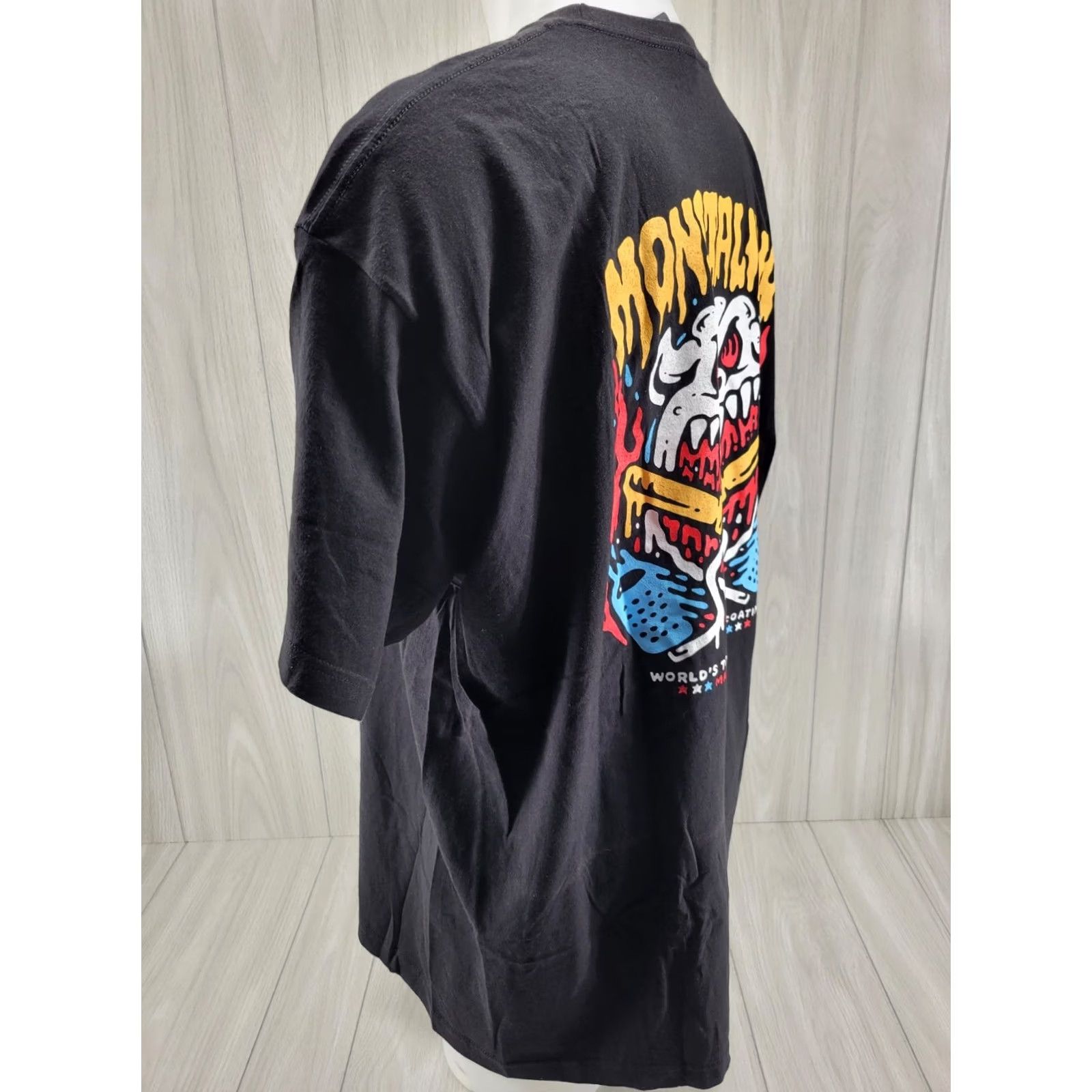 Tultex Monstaliner Bed Liner Shirt Men's 2XL Black Short Sleeve Tultex T-Shirt Size US XXL / EU 58 / 5 - 5 Thumbnail
