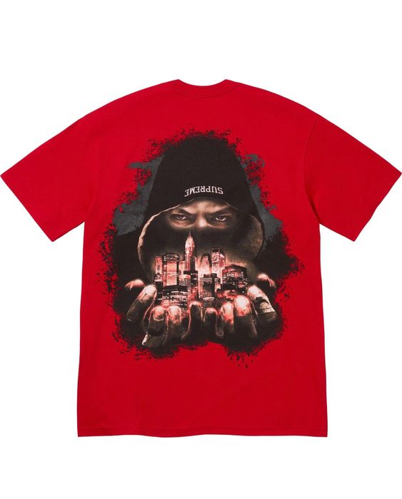 Supreme Supreme fighter tee red large | Grailed