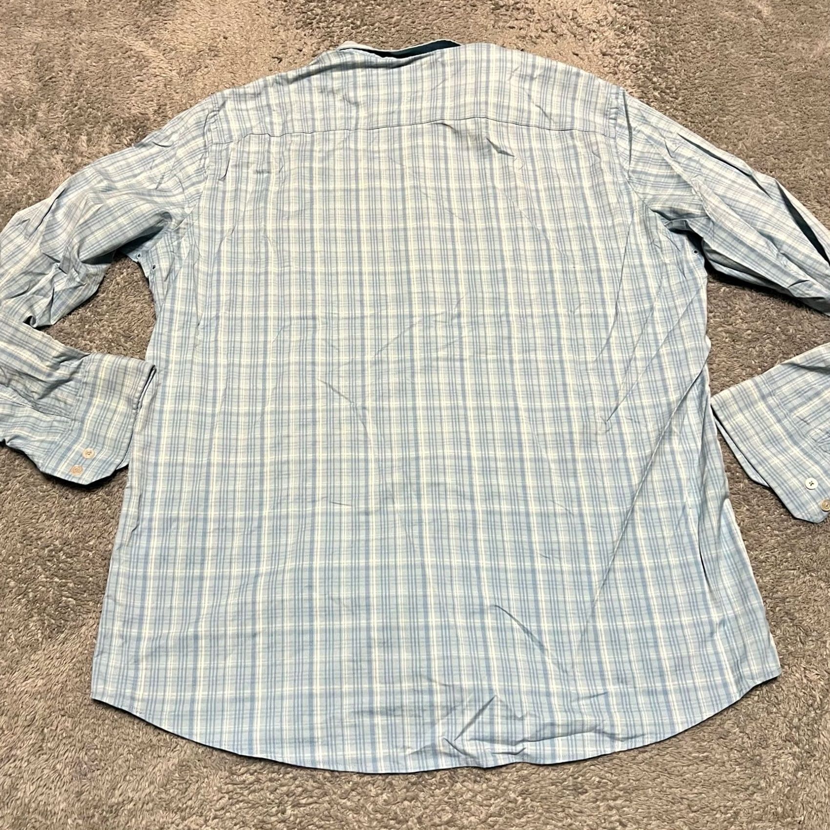 Southern Tide Southern Tide Shirt Mens XL Blue Plaid Performance Long Sleeve Button Size US XL / EU 56 / 4 - 4 Thumbnail