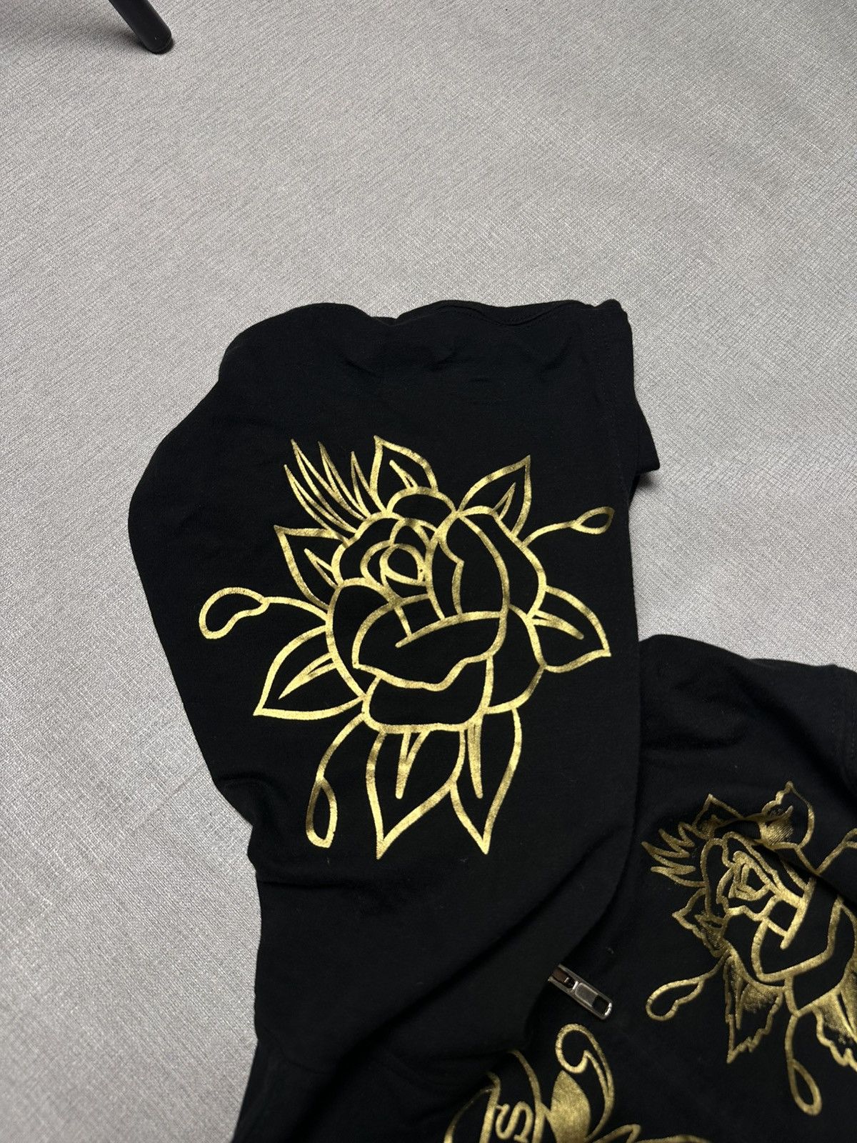 Ed Hardy Ed Hardy by Christian Audigier Rare Black Gold Y2K Zip Size S / US 4 / IT 40 - 13 Thumbnail