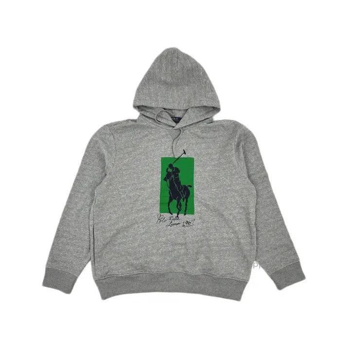 Polo Ralph Lauren Polo Ralph Lauren Gray Printed Hoodie. Size US XL / EU 56 / 4 - 2 Thumbnail