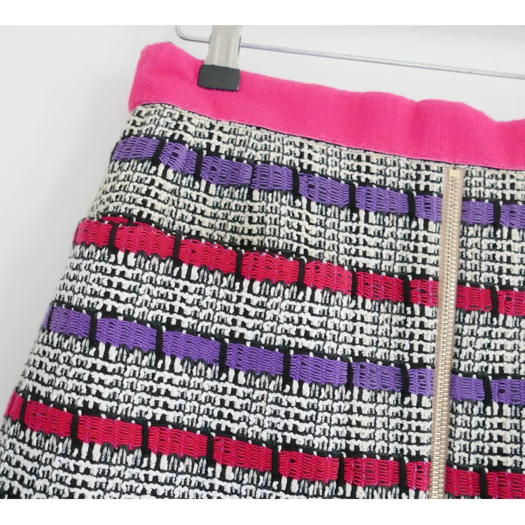 Chanel Chanel Spring 2017 Fantasy Tweed Zip & Velcro Detail Skirt Size 27" / US 4 / IT 40 - 5 Thumbnail