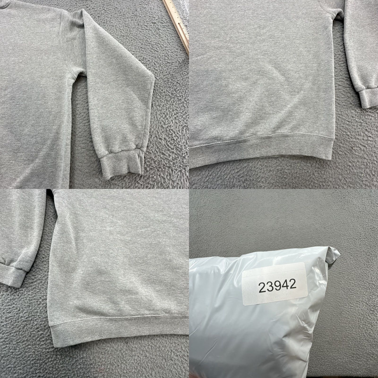 Nike VINTAGE Nike Gray Crewneck Sweatshirt XL Men Yellow Silver Tag Mini Swoosh 2000s Y2K Pullover Size US XL / EU 56 / 4 - 10 Thumbnail