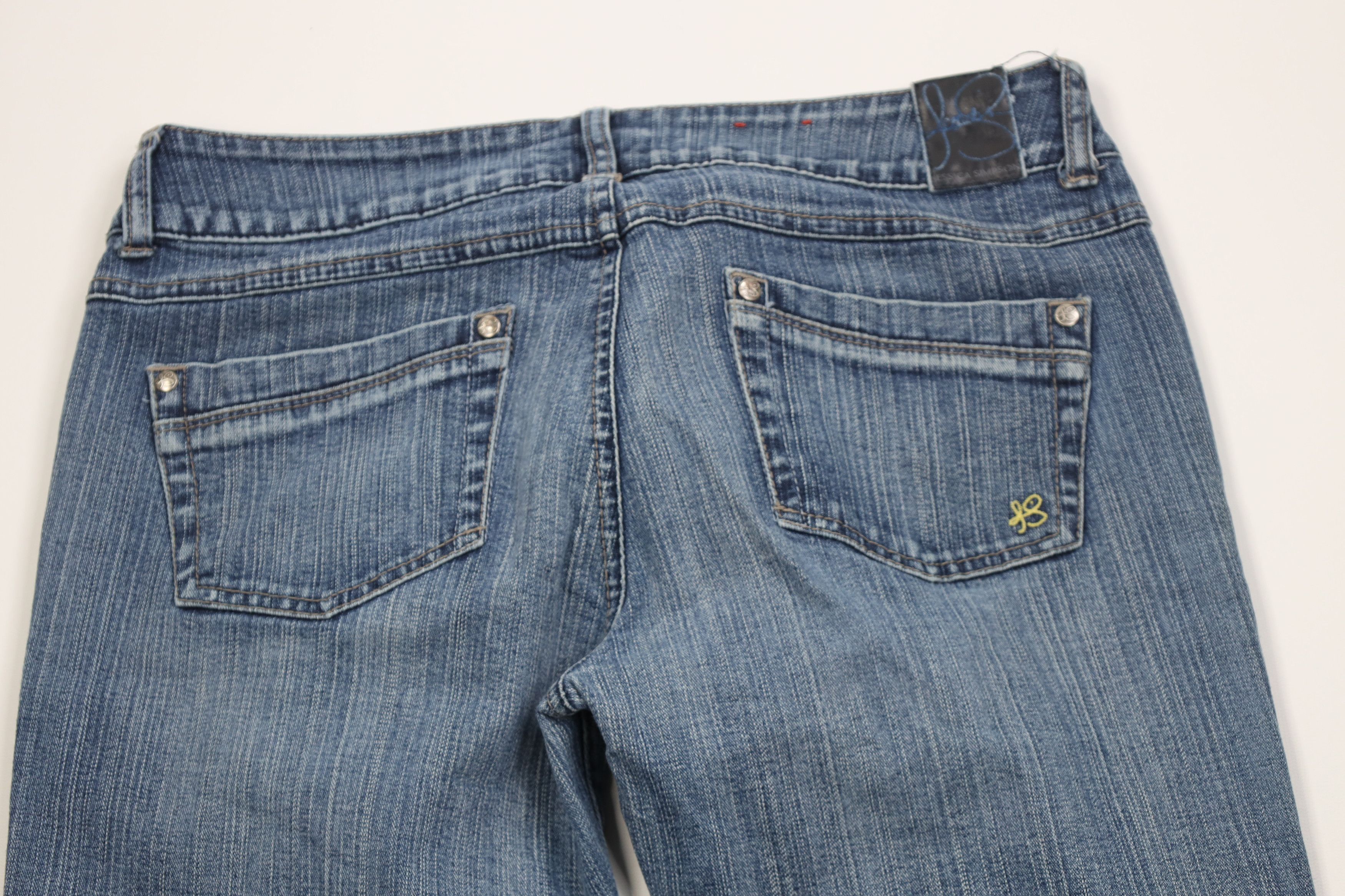 Vintage Vintage Y2K Jessica Simpson Wide Leg Denim Jeans Stretch Size 30" / US 8 / IT 44 - 13 Thumbnail