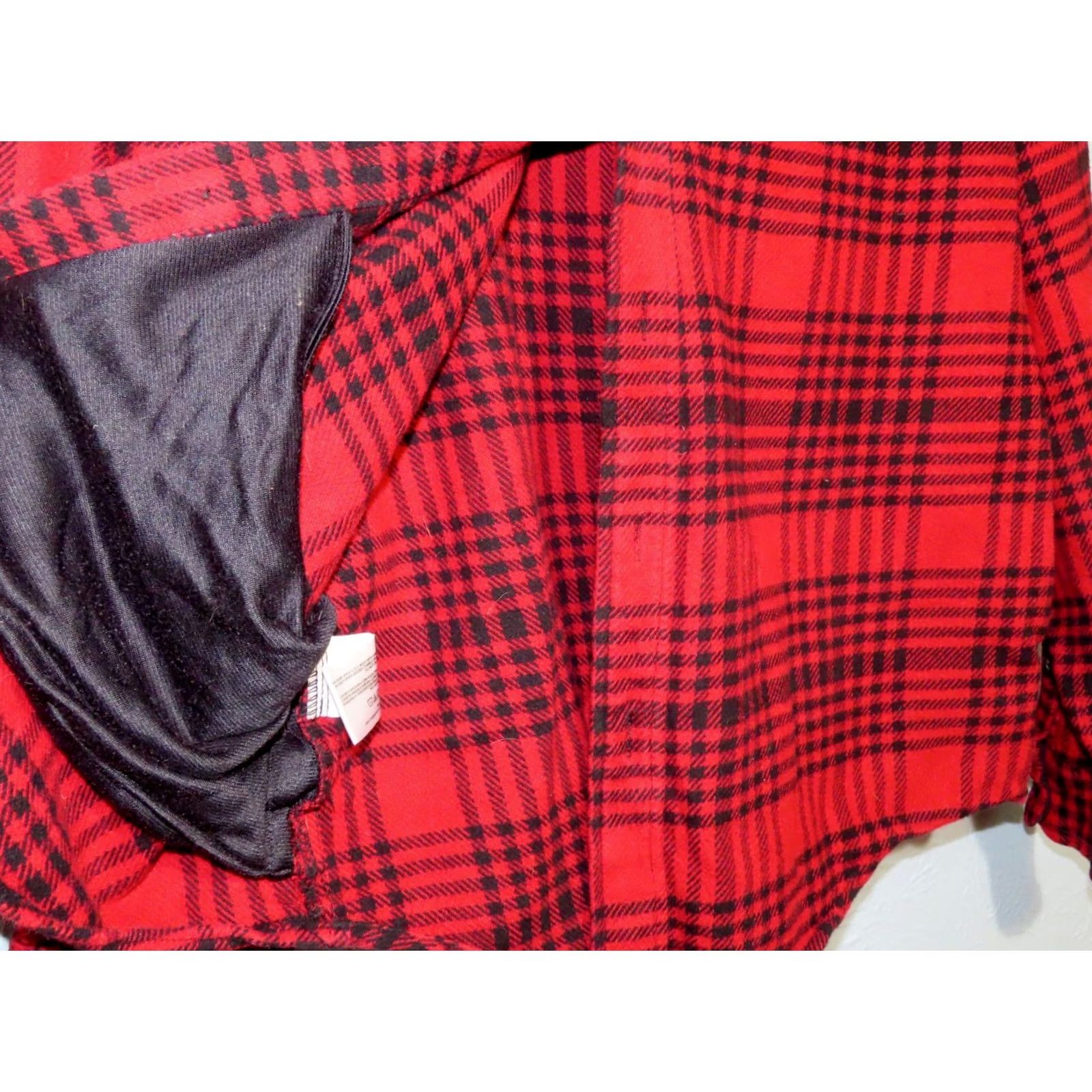 Vintage Woolrich Woolen Mills Shacket Plaid Flannel Jacket Red Mens XL Long Sleeve Button Collared Hand Warmer Pockets Size US XL / EU 56 / 4 - 6 Thumbnail