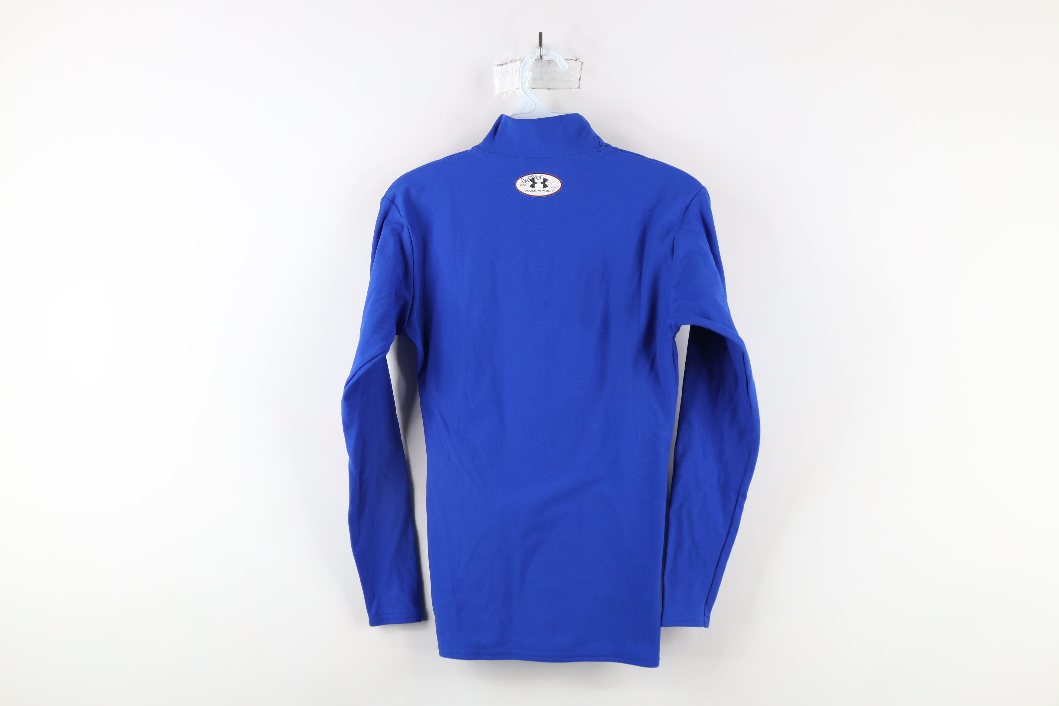 Under Armour × Vintage Under Armour Compression Mock Neck Training T-Shirt Blue Size US S / EU 44-46 / 1 - 11 Thumbnail
