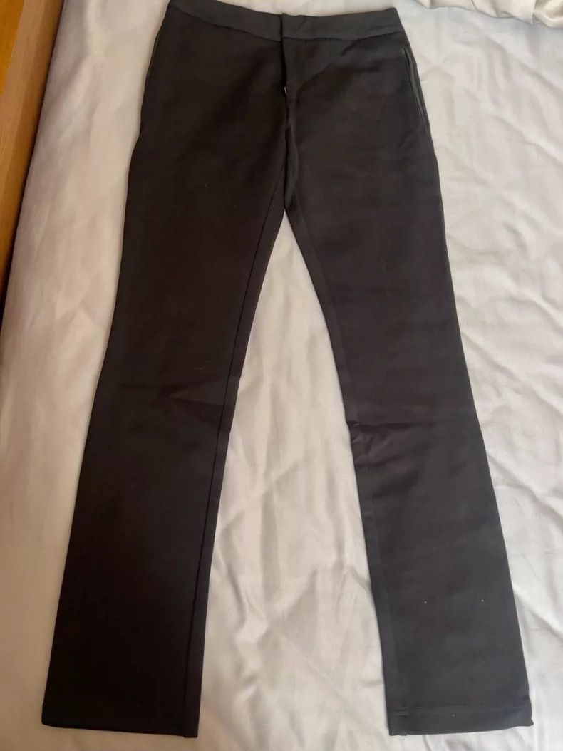 Helmut Lang Helmut Lang Leather Panel Slim Fit Trousers - dmc Size US 30 / EU 46 - 1 Thumbnail