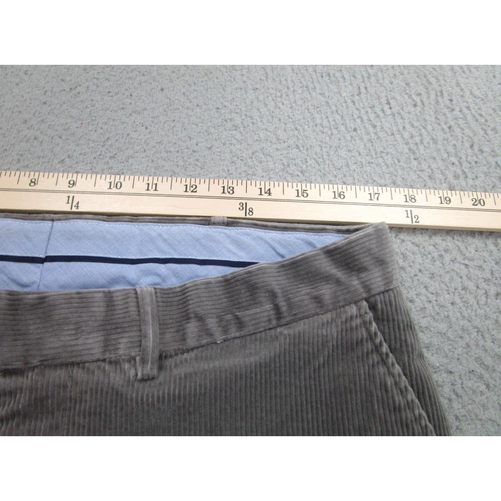 Polo Ralph Lauren Pants Mens 34x32 Gray Corduroy Stretch Classic Fit Chino Casual